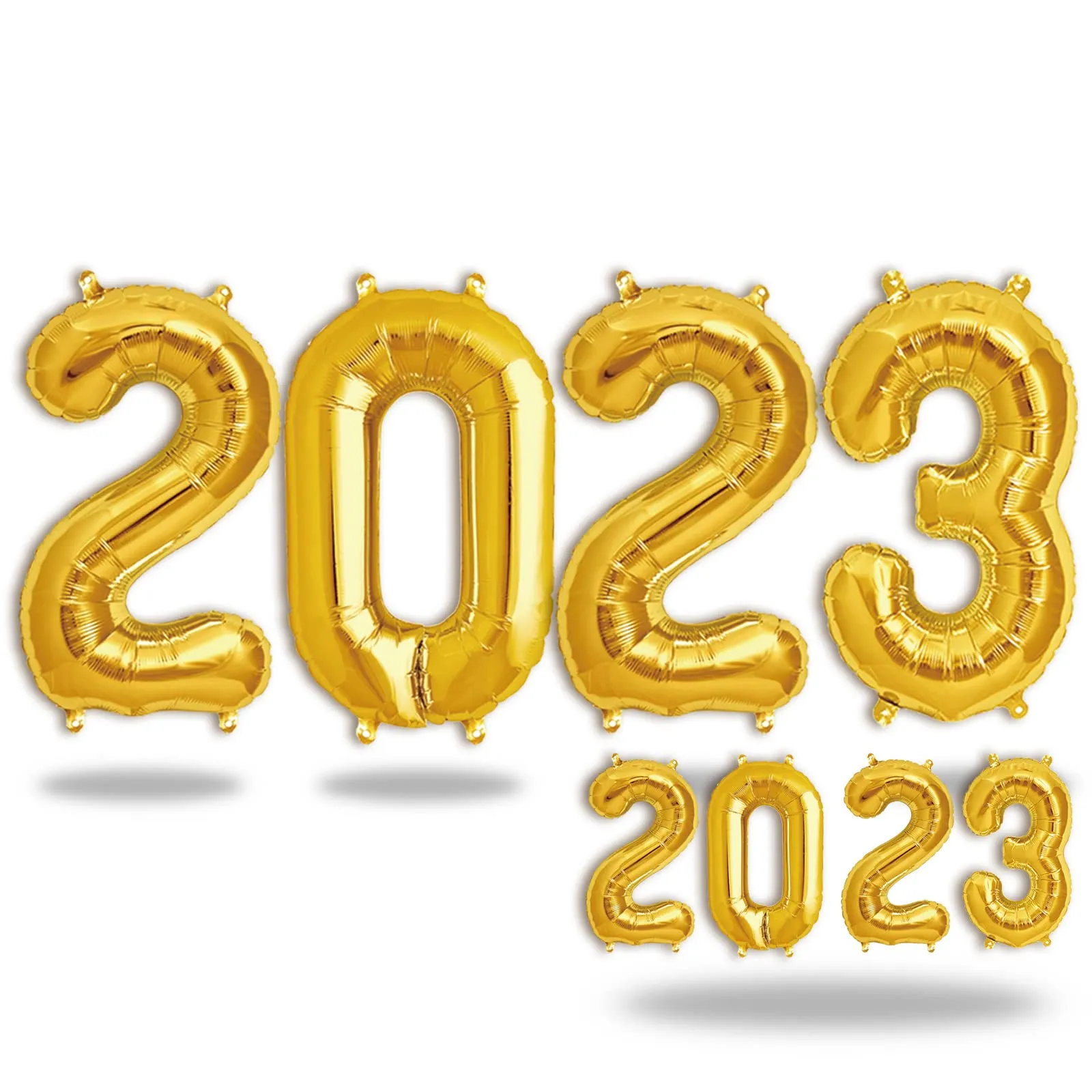 FUNXGO Set Palloncini 2023 Oro - 100 & 38 cm - immagine 1