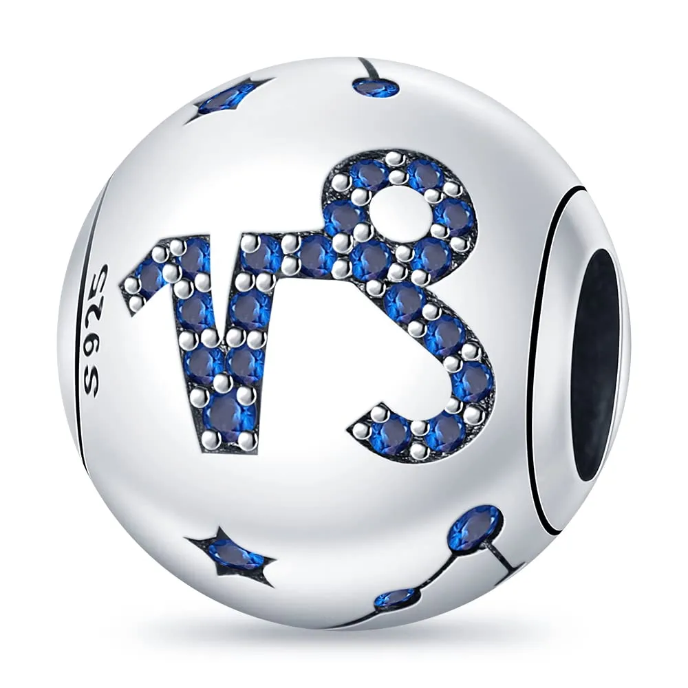 TINSLO Bead Charm in Argento Sterling 925 con Cubic Zirconia per Braccialetti e Collane Europee - immagine 1