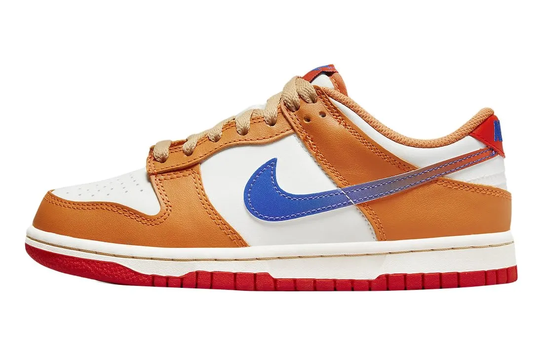 Nike Dunk Low SE - Ragazzo, Arancione/Blu, 4Y - immagine 2