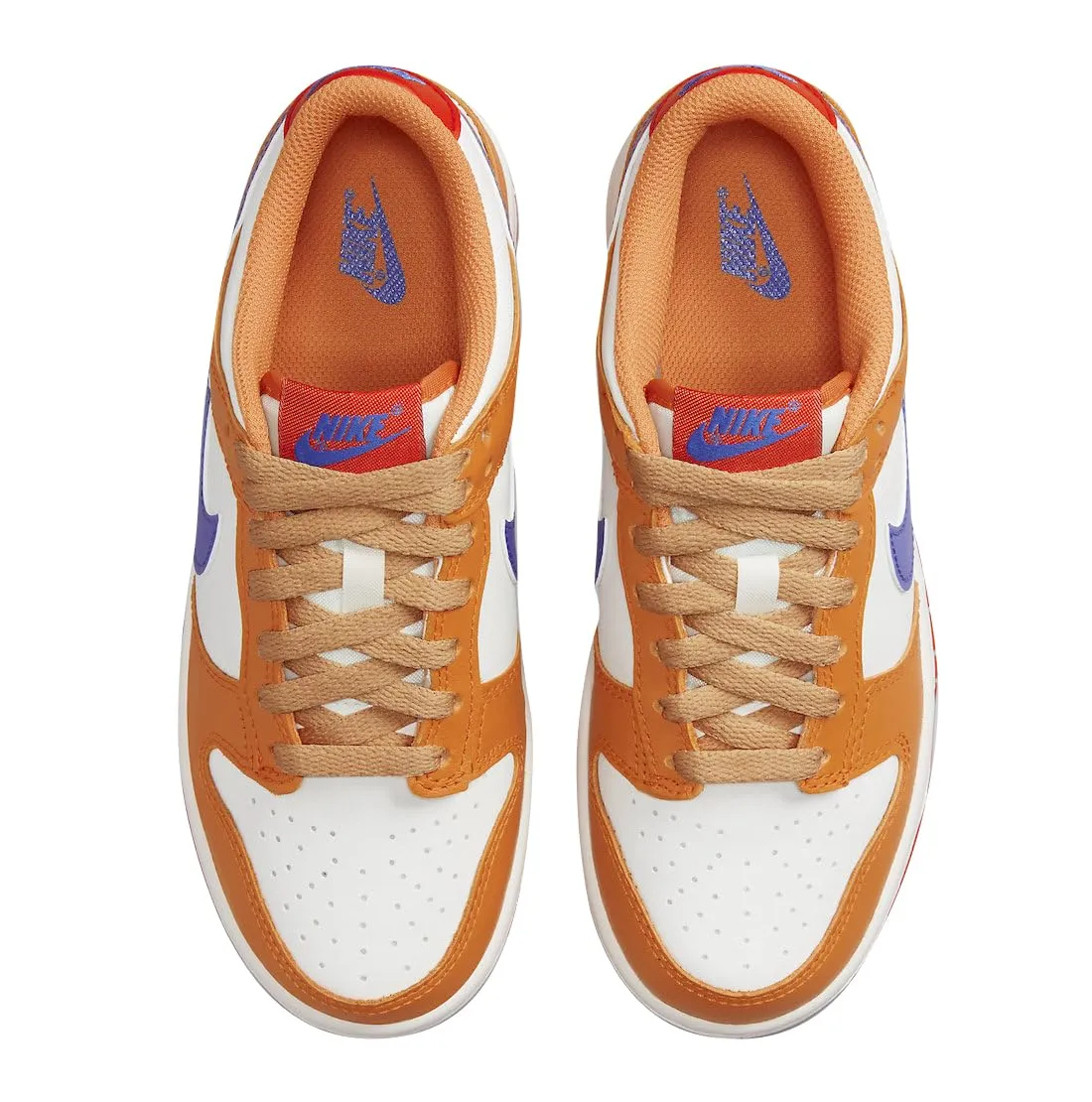 Nike Dunk Low SE - Ragazzo, Arancione/Blu, 4Y - immagine 5
