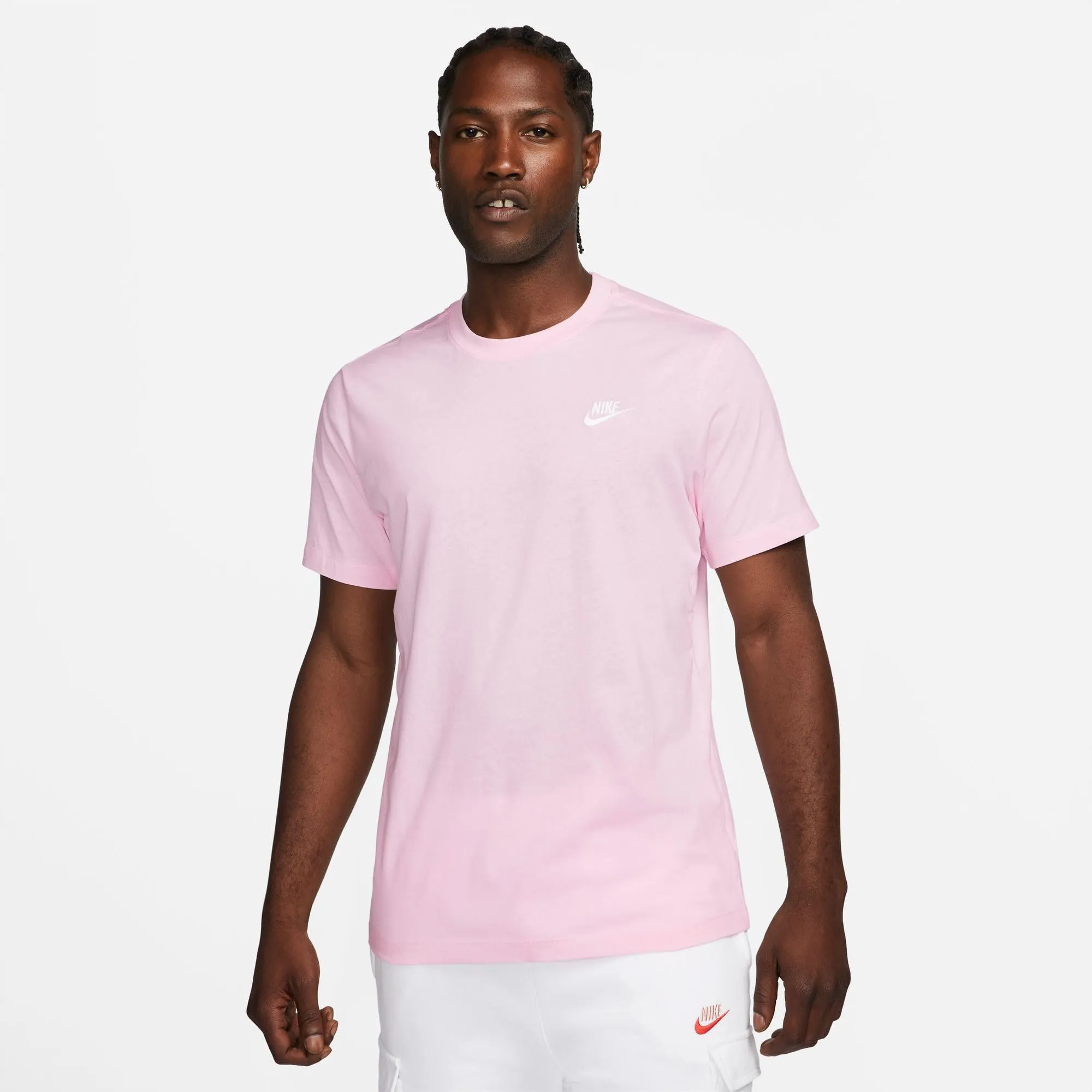 Nike Sportswear Club Maglietta da Uomo AR4997-665 Pink Foam/White - immagine 1