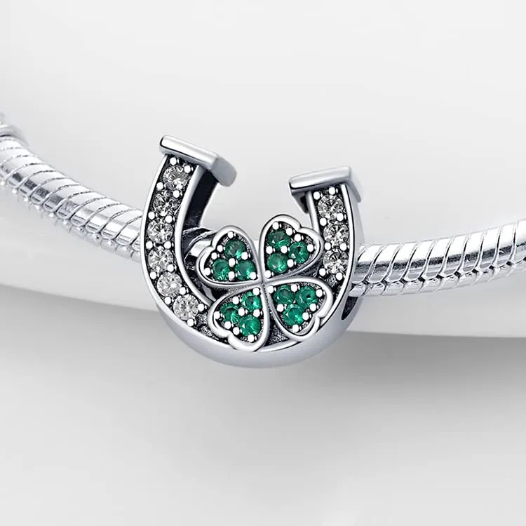 TINSLO Bead Charm in Argento Sterling 925 con Cubic Zirconia per Braccialetti e Collane Europei - immagine 2