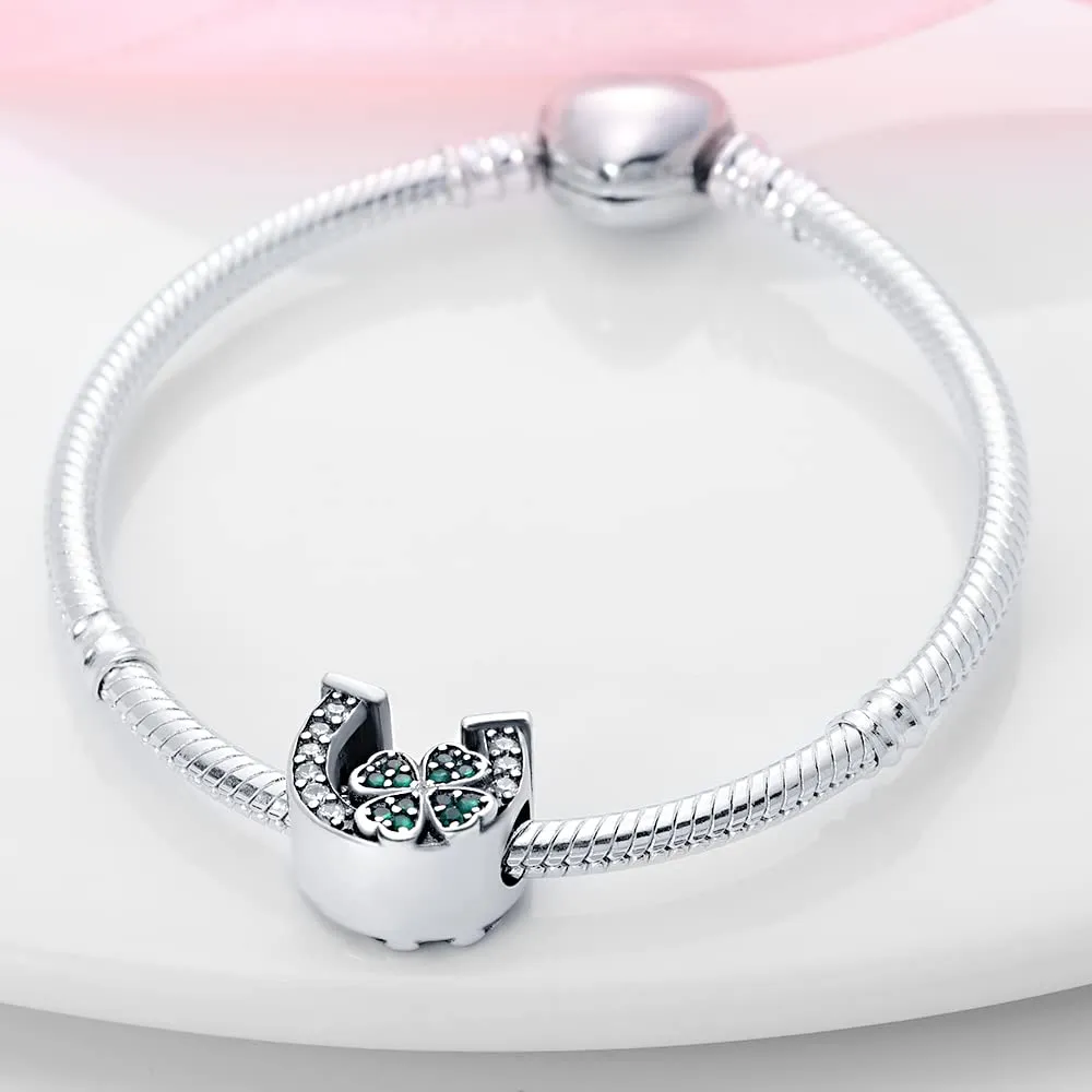 TINSLO Bead Charm in Argento Sterling 925 con Cubic Zirconia per Braccialetti e Collane Europei - immagine 3