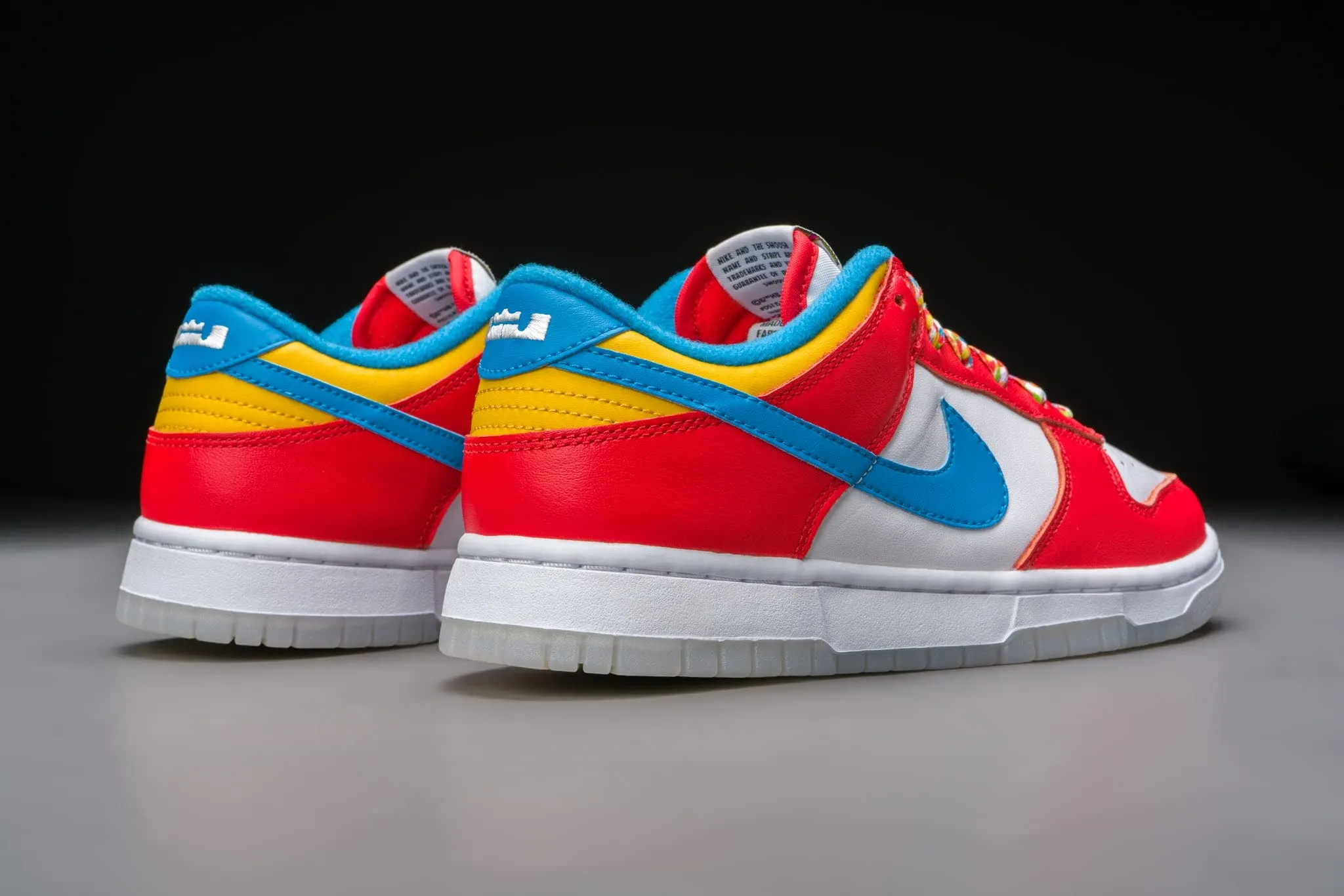 Nike Dunk Low QS Lebron James Fruity Pebbles DH8009-600 Size 47.5 - immagine 7
