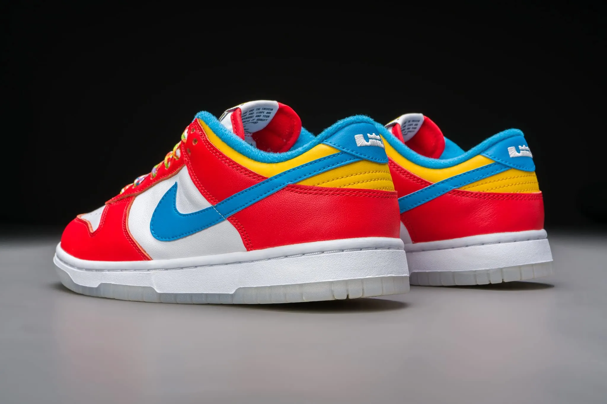 Nike Dunk Low QS Lebron James Fruity Pebbles DH8009-600 Size 47.5 - immagine 8