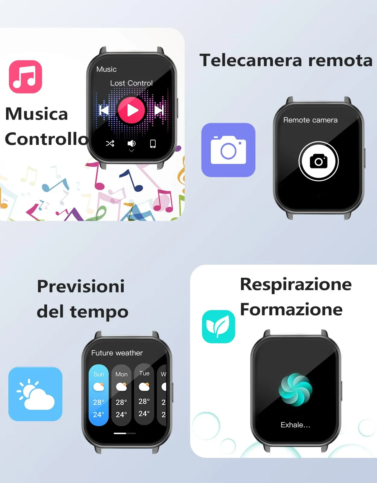 RUIMEN Smartwatch A3S Chiamate Bluetooth, Cardiofrequenzimetro, Saturimetro, IP68, Nero - immagine 8