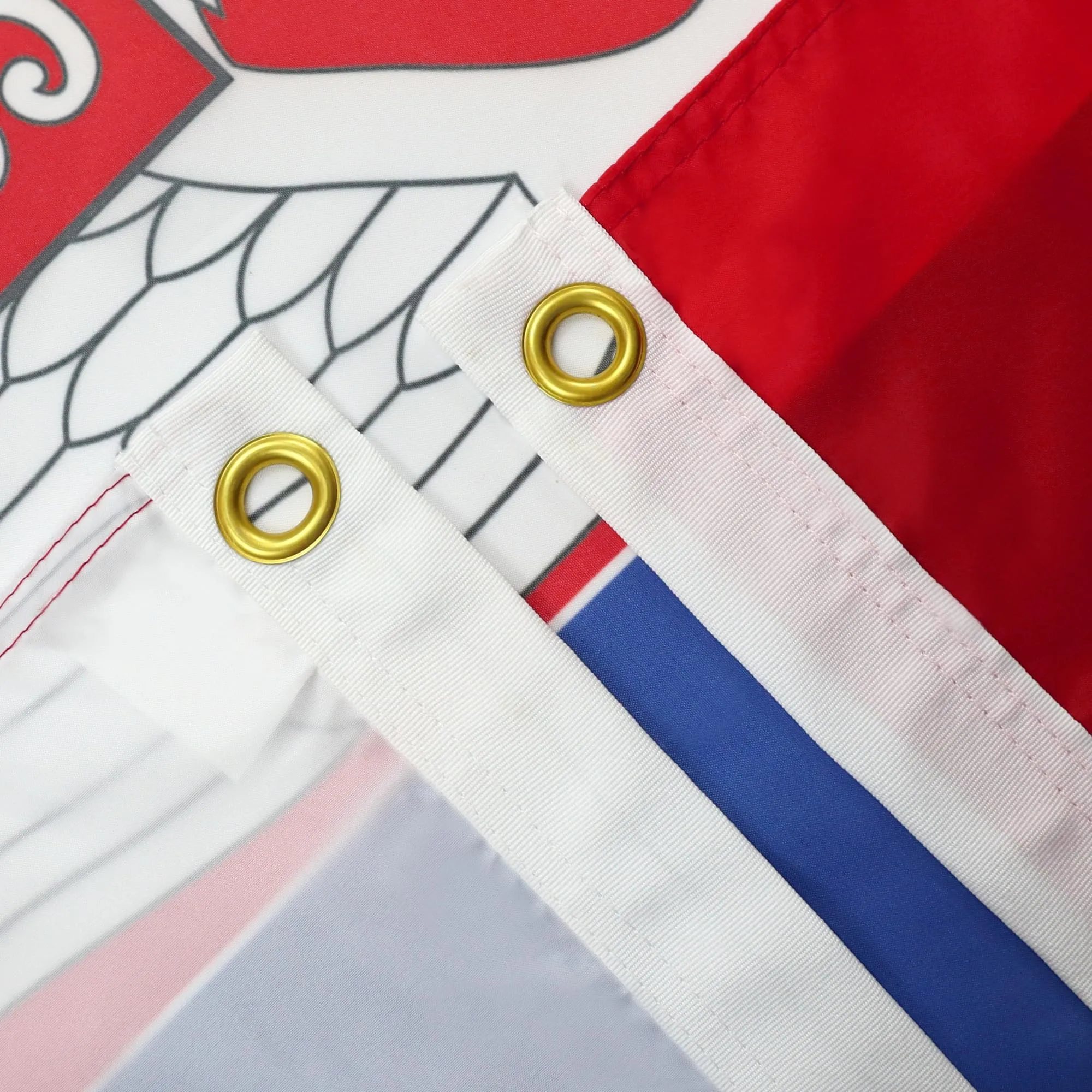 AZ FLAG Bandiera Serbia 90x60 cm Poliestere con 2 Occhielli - immagine 2
