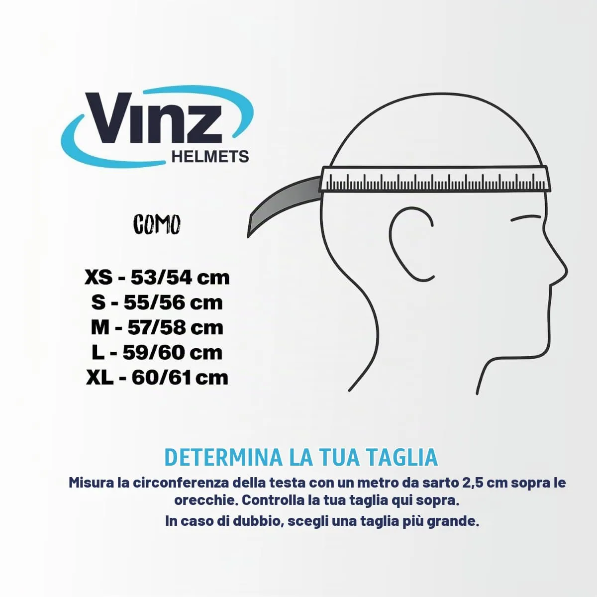 Vinz Como Casco Jet con Visiera ECE 22.06 - Nero Opaco, Taglia L - immagine 4