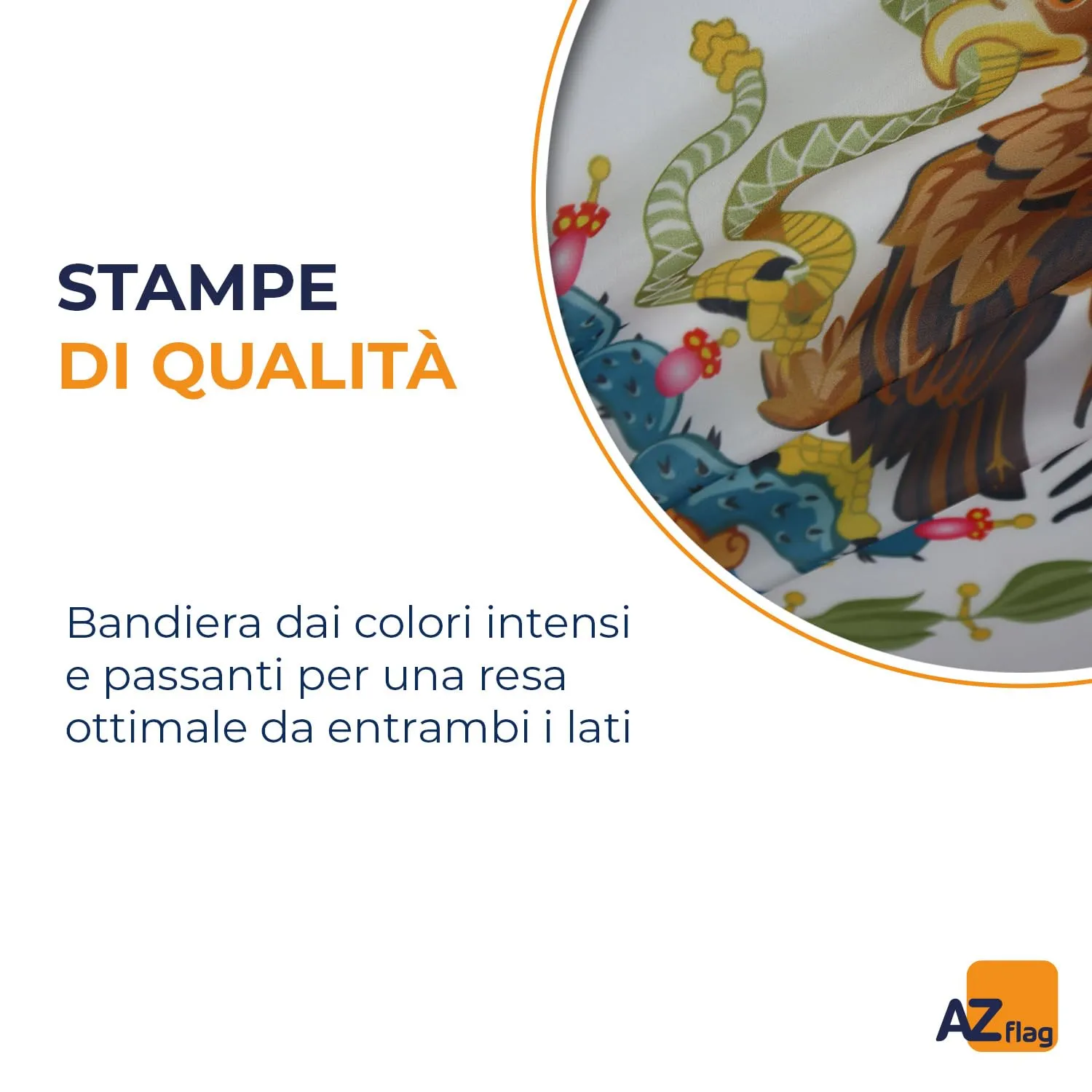 AZ FLAG Bandiera Messico - 90 x 60 cm - Poliestere - immagine 3