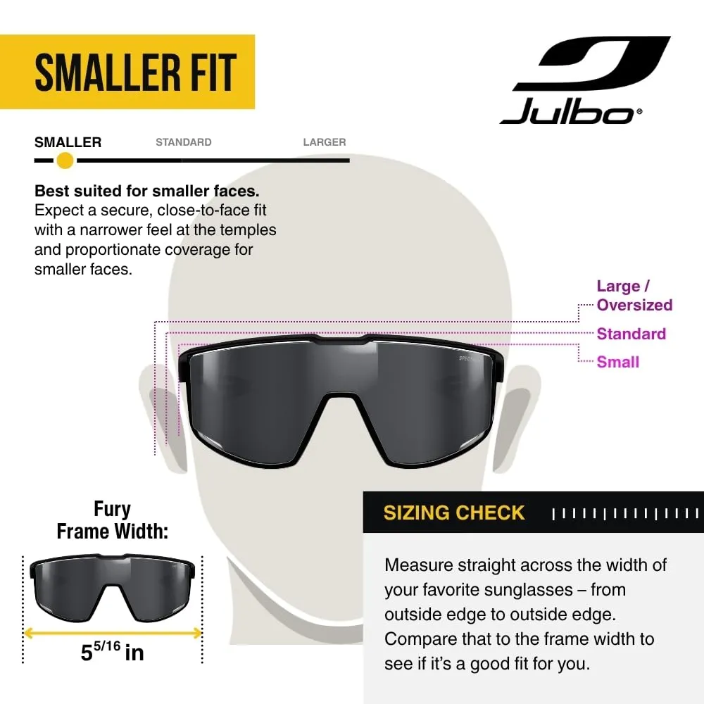 Julbo Fury Sunglasses, Verde/Gris, One Size - immagine 5