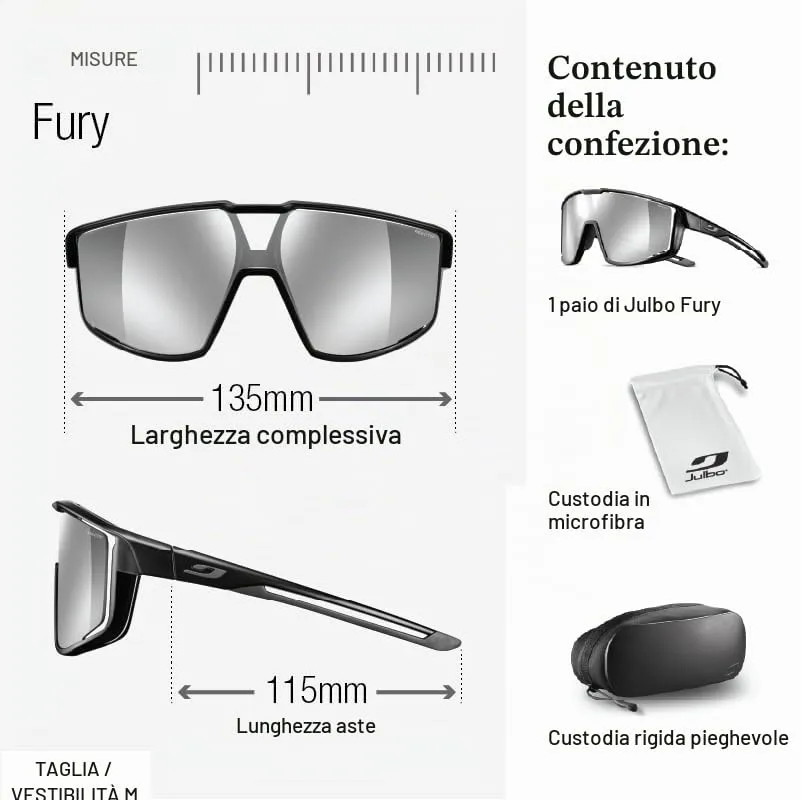 Julbo Fury Sunglasses, Verde/Gris, One Size - immagine 9