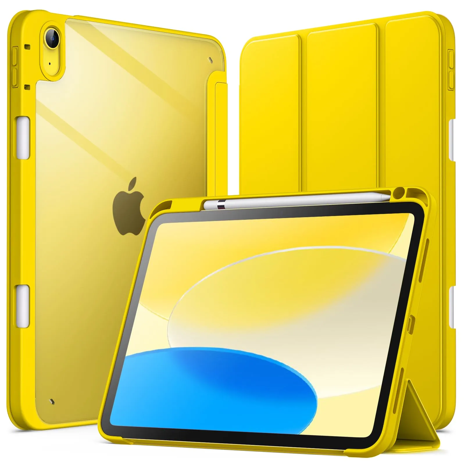 JETech Custodia per iPad 11ª/10ª Gen, Giallo - immagine 1
