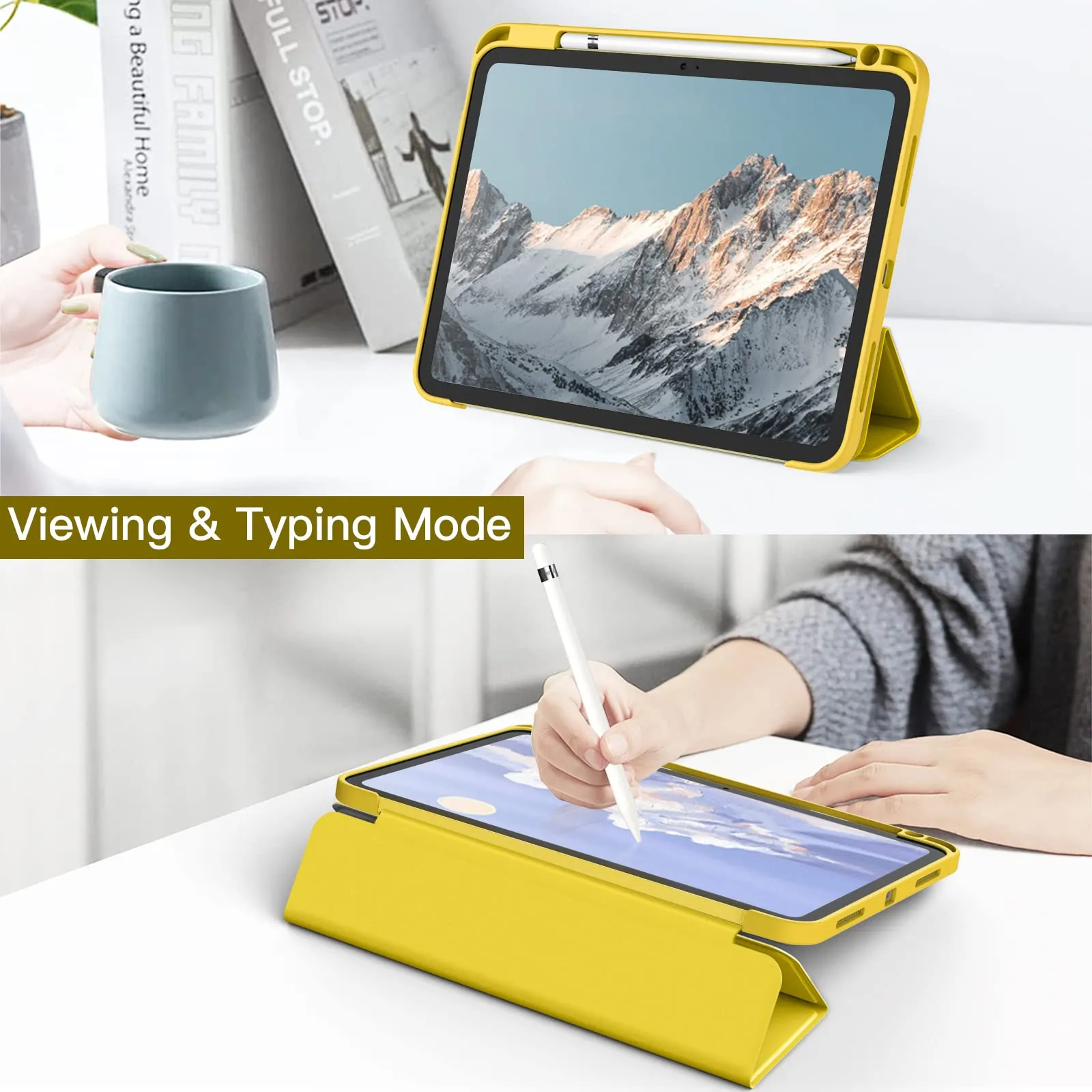 JETech Custodia per iPad 11ª/10ª Gen, Giallo - immagine 7