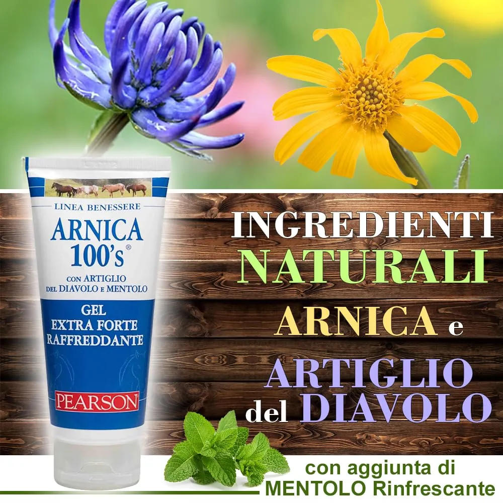 ARNICA 100'S Gel Extraforte Raffreddante Pearson per Cavalli, 100 ml - immagine 2