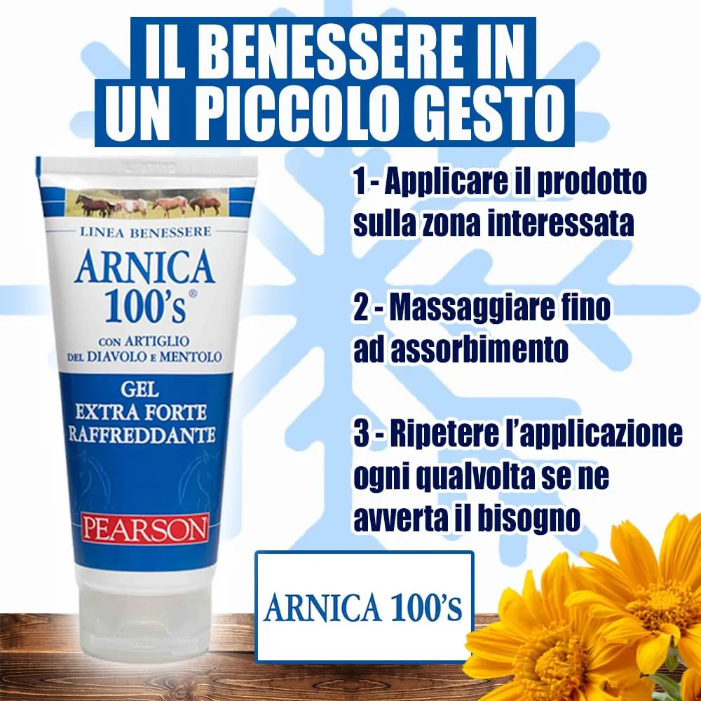 ARNICA 100'S Gel Extraforte Raffreddante Pearson per Cavalli, 100 ml - immagine 6