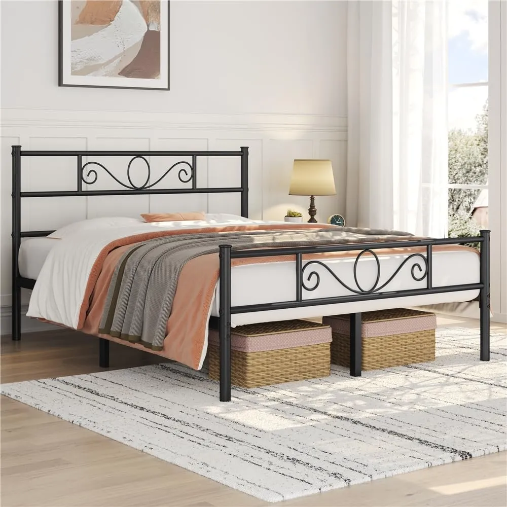 Yaheetech Struttura Letto Matrimoniale in Ferro 160 x 200 cm - immagine 3