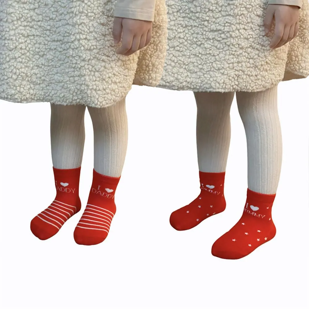 FedMois Calzini Antiscivolo in Cotone per Bambini, Motivi Animali Natale, 0-12 Mesi, 5 Paia - immagine 5