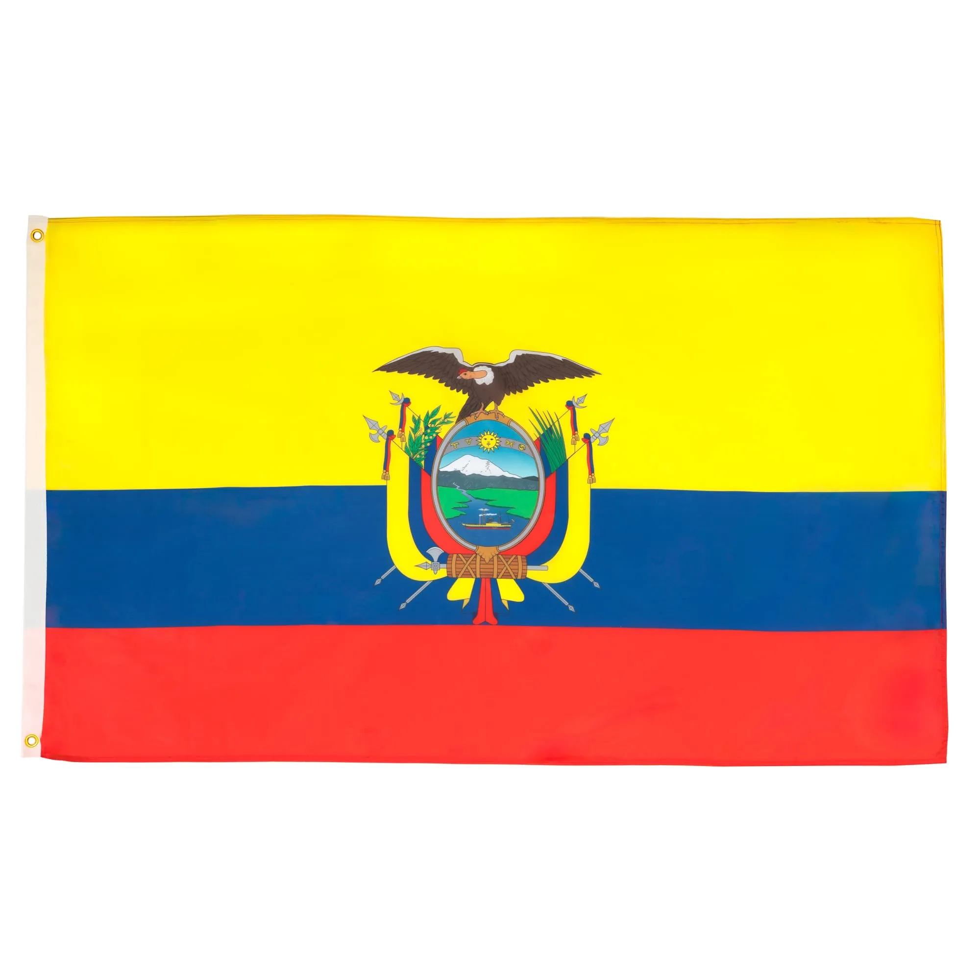 AZ FLAG Bandiera Ecuador 90x60 cm in Poliestere con 2 Occhielli - immagine 1