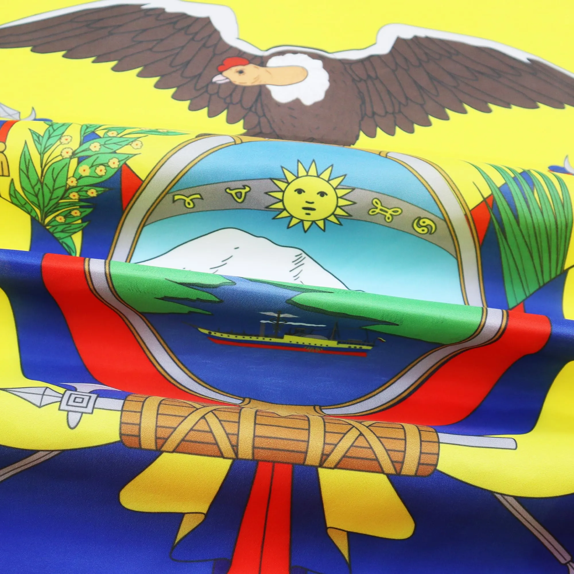AZ FLAG Bandiera Ecuador 90x60 cm in Poliestere con 2 Occhielli - immagine 3