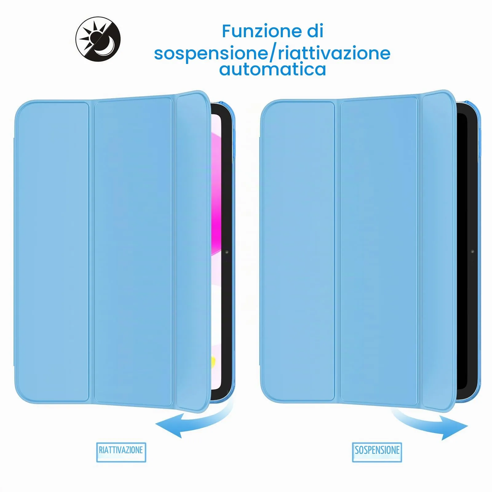 JETech Custodia per iPad 11ª/10ª Gen, Cielo Blu - immagine 6