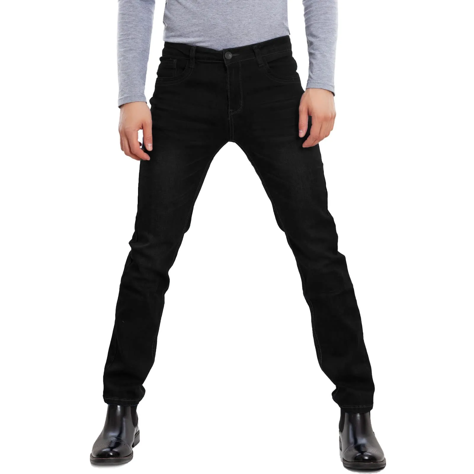 Toocool Jeans Uomo Regular Fit Denim LE-2487 Nero 48 - immagine 4