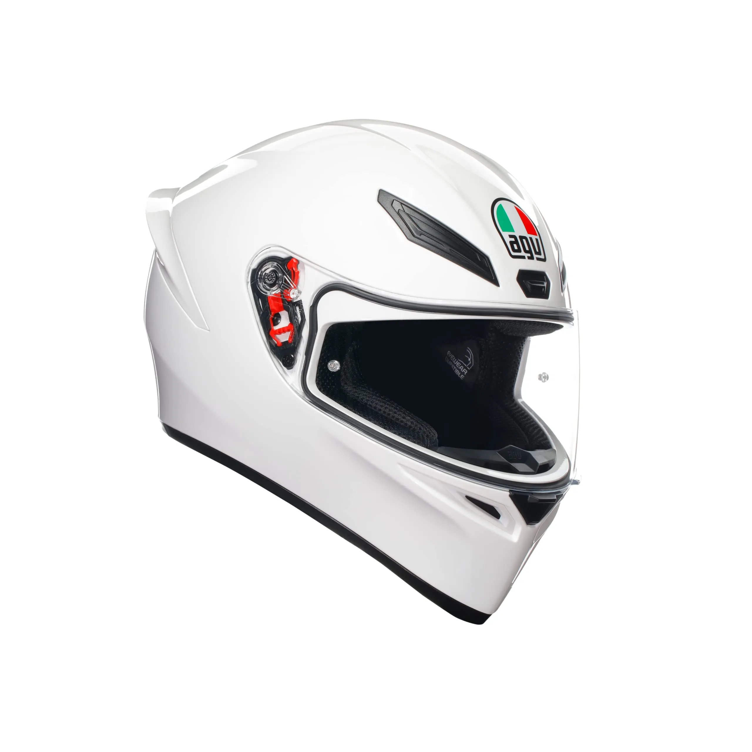 AGV K1 S E2206 Casco Moto Integrale, Bianco, S - immagine 1