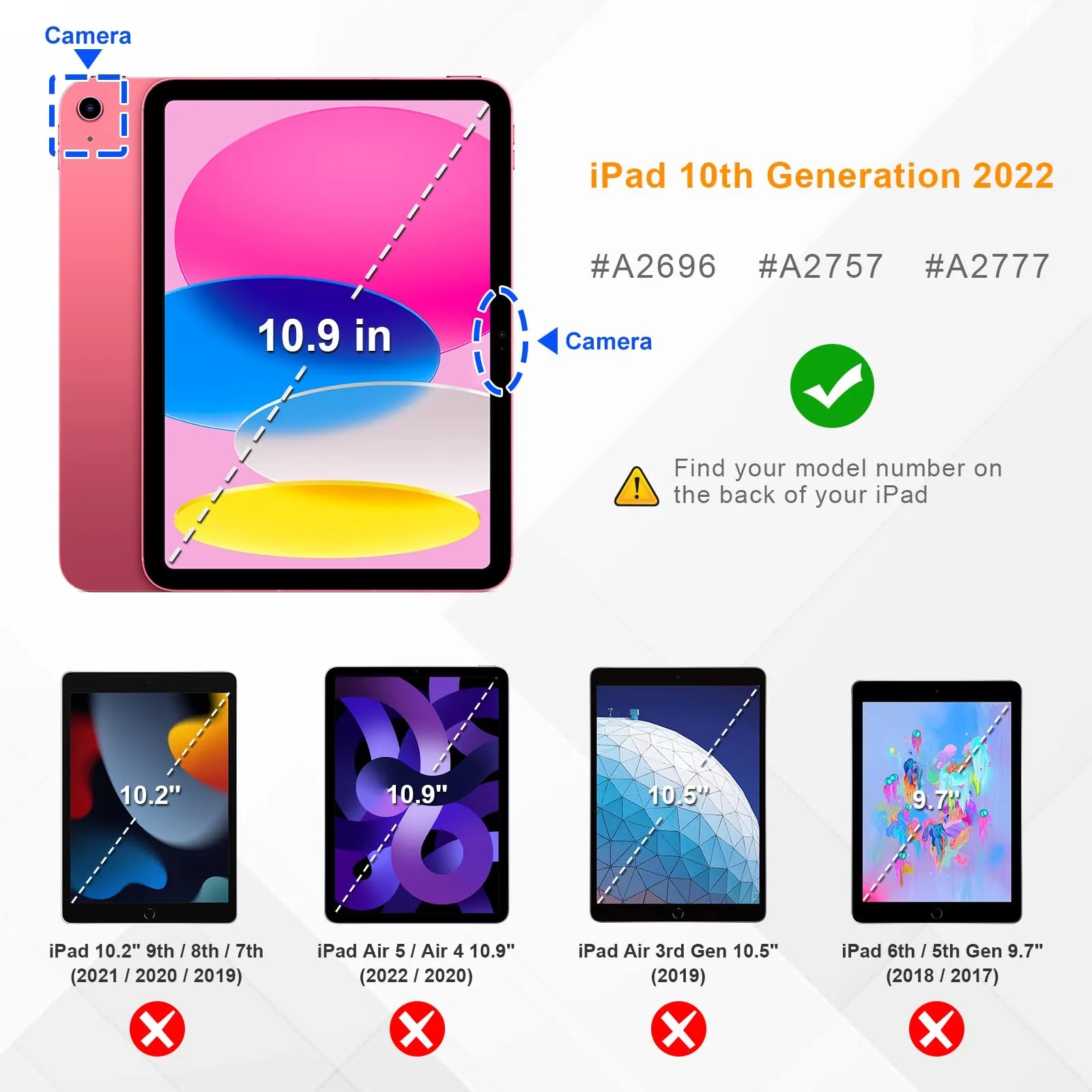 FINTIE Cover for iPad 11th Gen 11" (2025) and iPad 10th Gen 10.9" (2022) - immagine 2