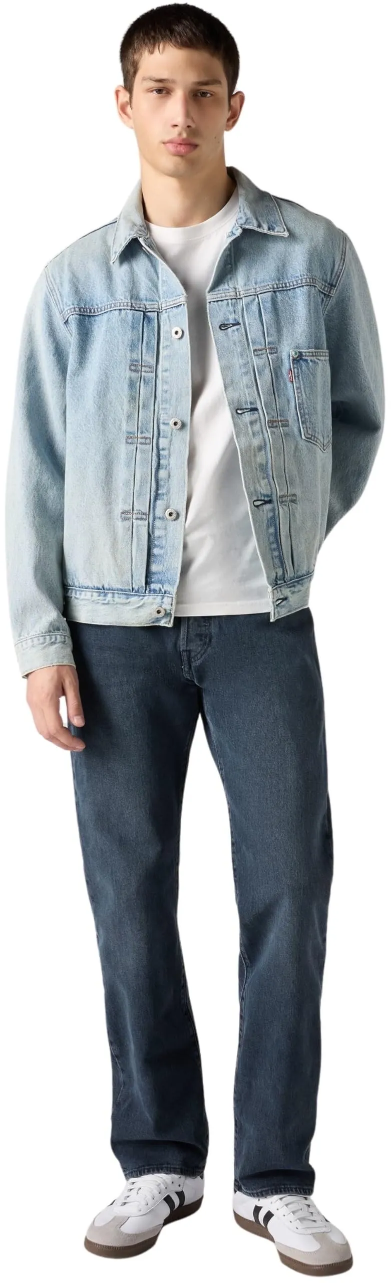 Levi's 501 Original Fit Jeans, Blue Black Stretch, 36W / 32L - immagine 5