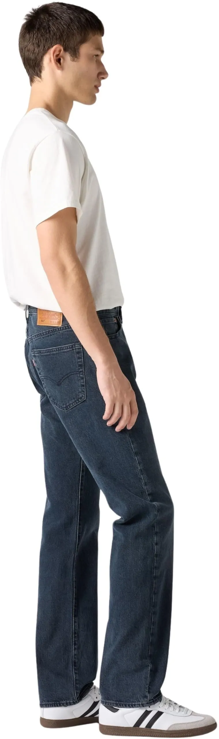 Levi's 501 Original Fit Jeans, Blue Black Stretch, 36W / 30L - immagine 2