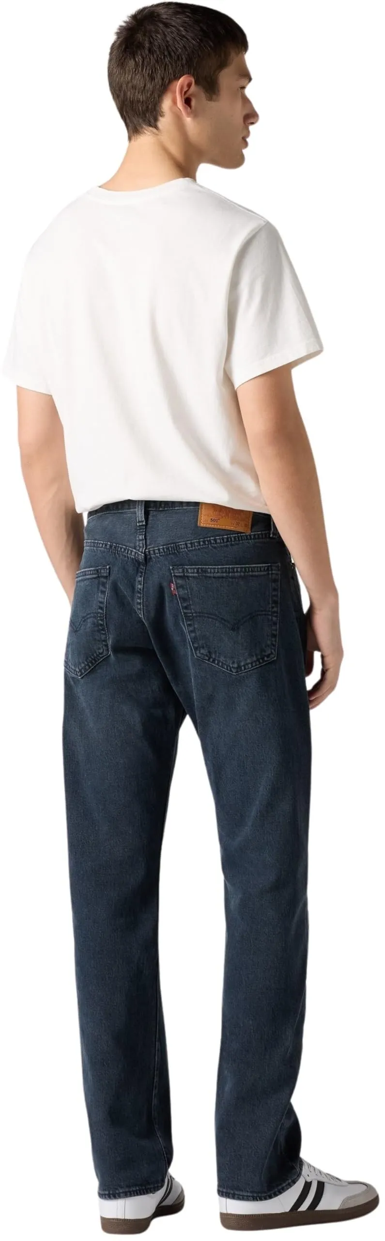 Levi's 501 Original Fit Jeans, Blue Black Stretch, 34W / 30L - immagine 3