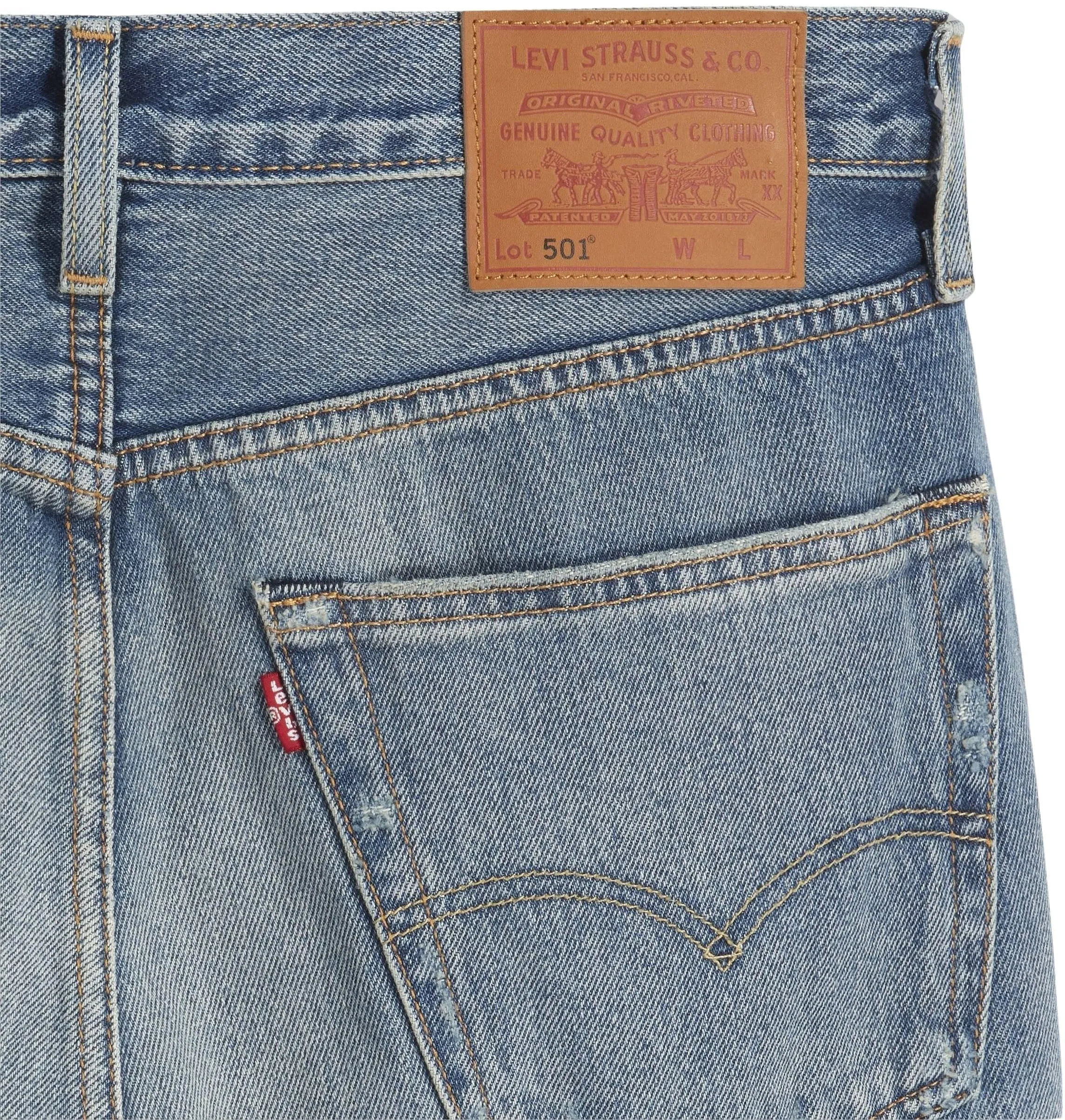 Levi's 501 Original Fit Jeans, Misty Lake, 29W / 32L - immagine 8