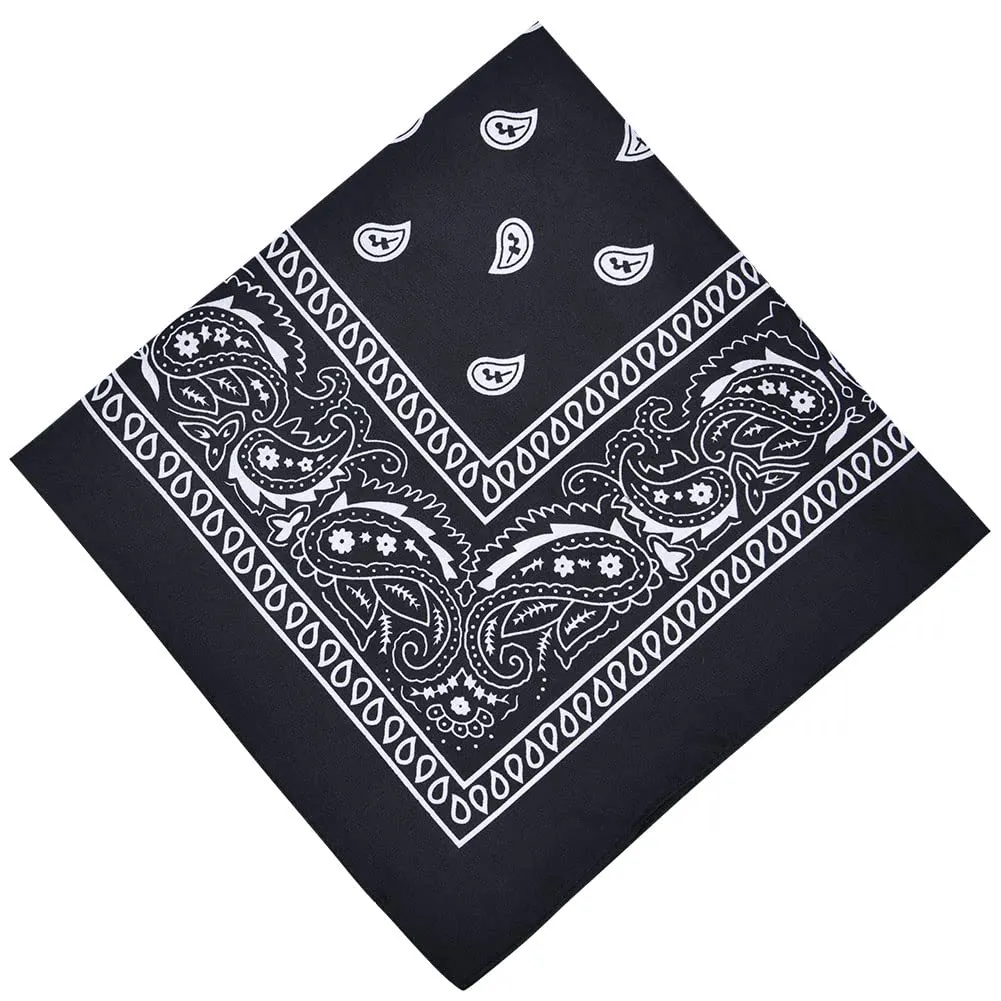Aomig Bandana Paisley Multicolori, 55 x 55 cm, Poliestere - immagine 1