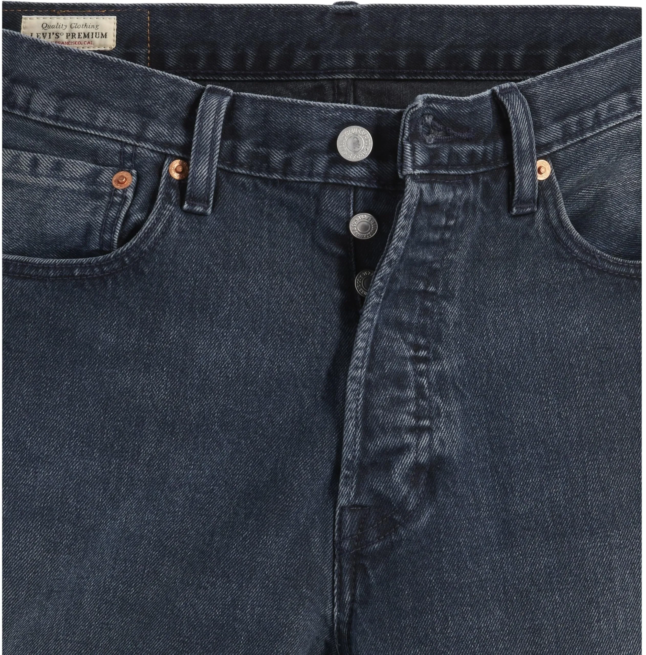 Levi's 501 Original Fit Jeans, Blue Black Stretch, 33W / 32L - immagine 9