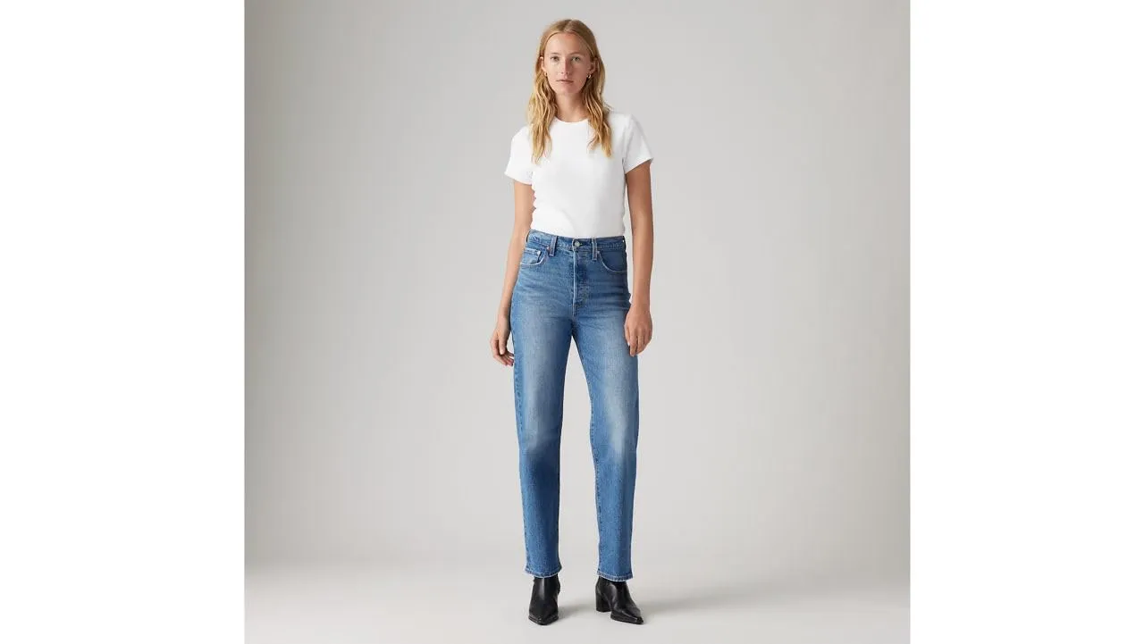 Levi's Ribcage Straight Ankle Jeans, Dance Around, 28W / 31L - immagine 4