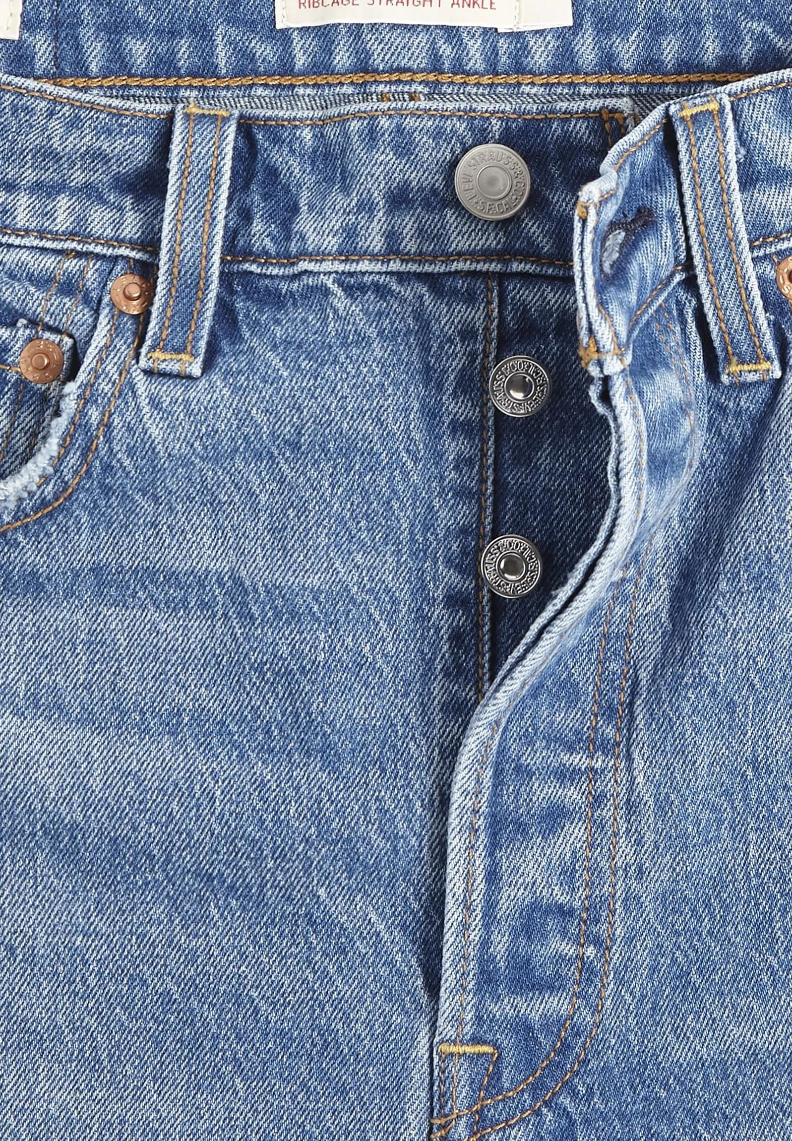 Levi's Ribcage Straight Ankle Jeans, Dance Around, 32W / 29L - immagine 7