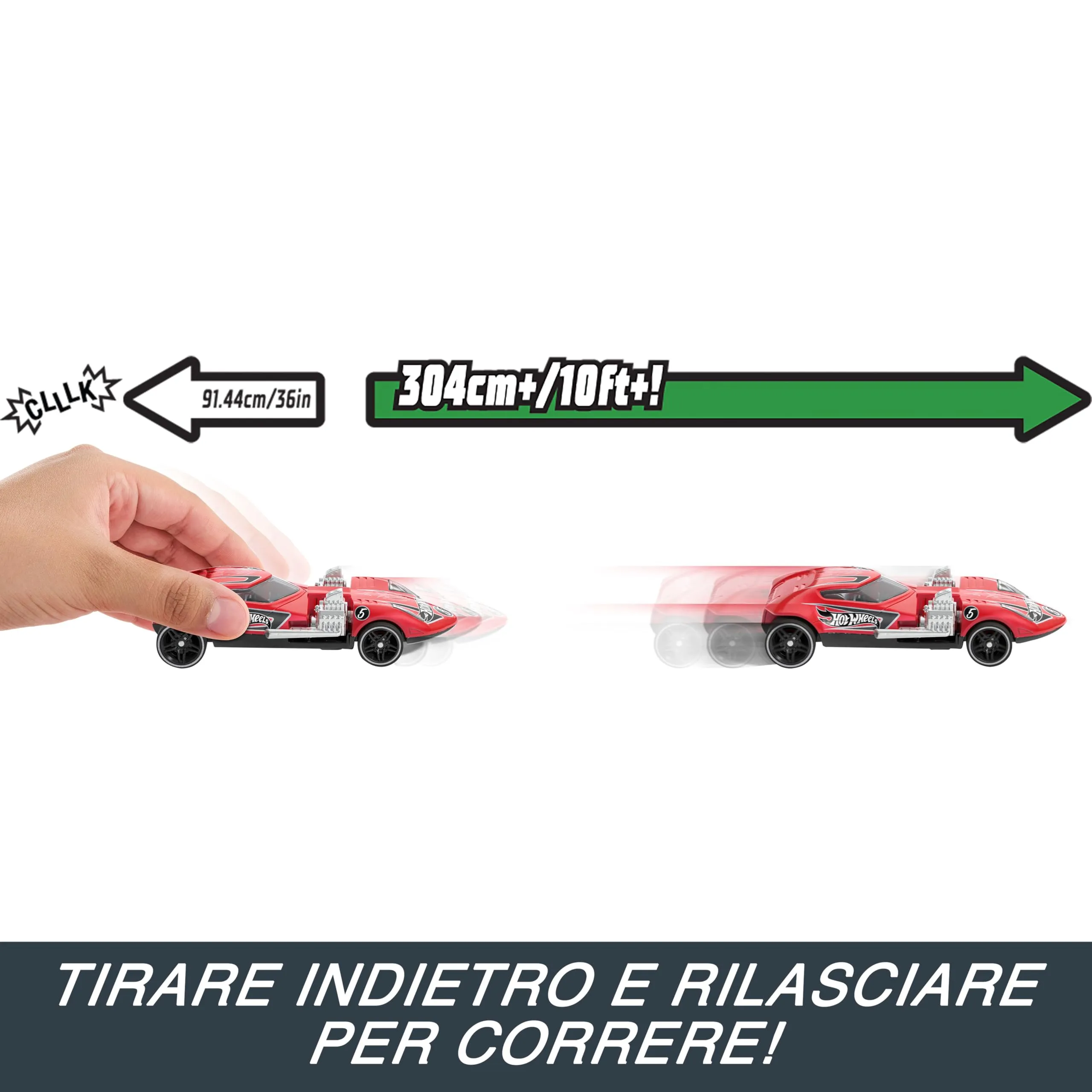 Hot Wheels Bolidi a Retrocarica, Set di 2 Macchinine in Scala 1:43, HPR91 - immagine 4