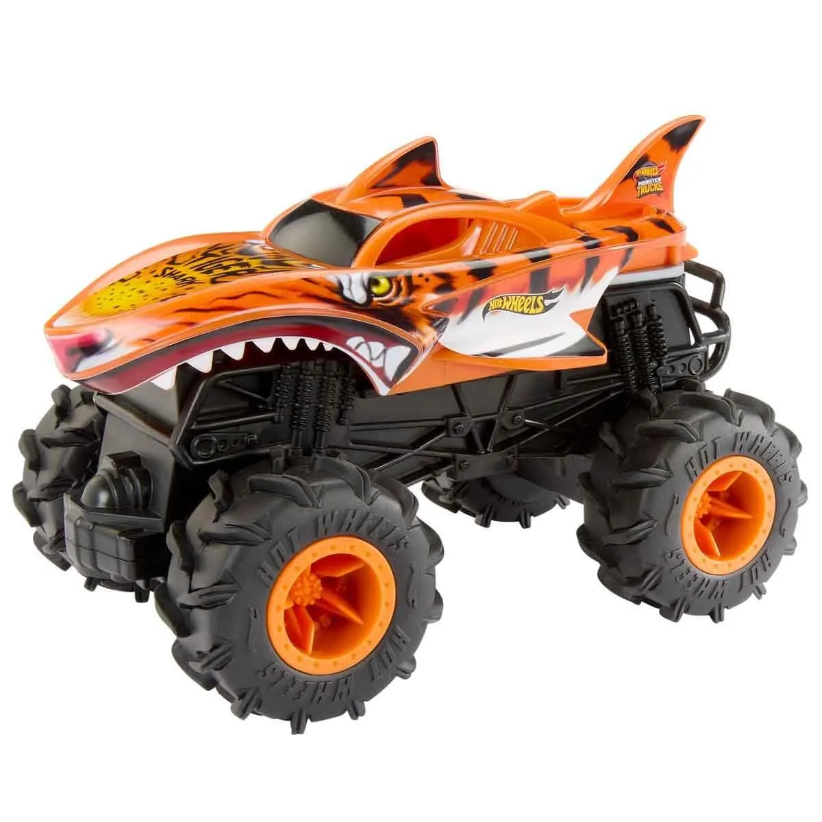 Hot Wheels Monster Trucks HW Tiger Shark RC Veicolo Radiocomandato 1:24 - immagine 2
