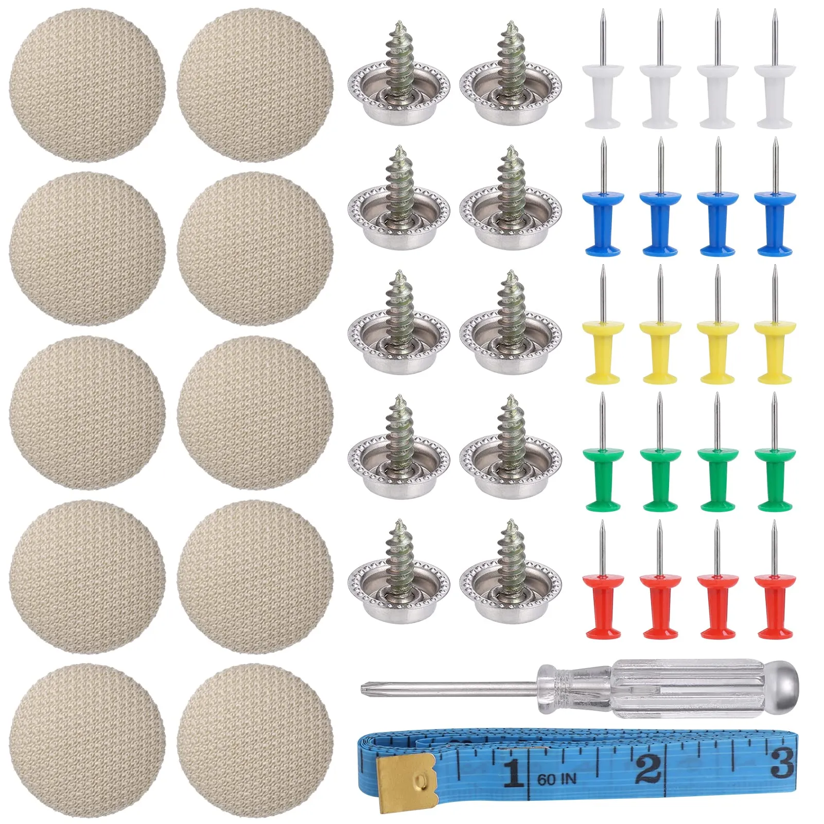 Zocipro Kit Riparazione Cielo Auto, 65 Pezzi, Beige - immagine 1