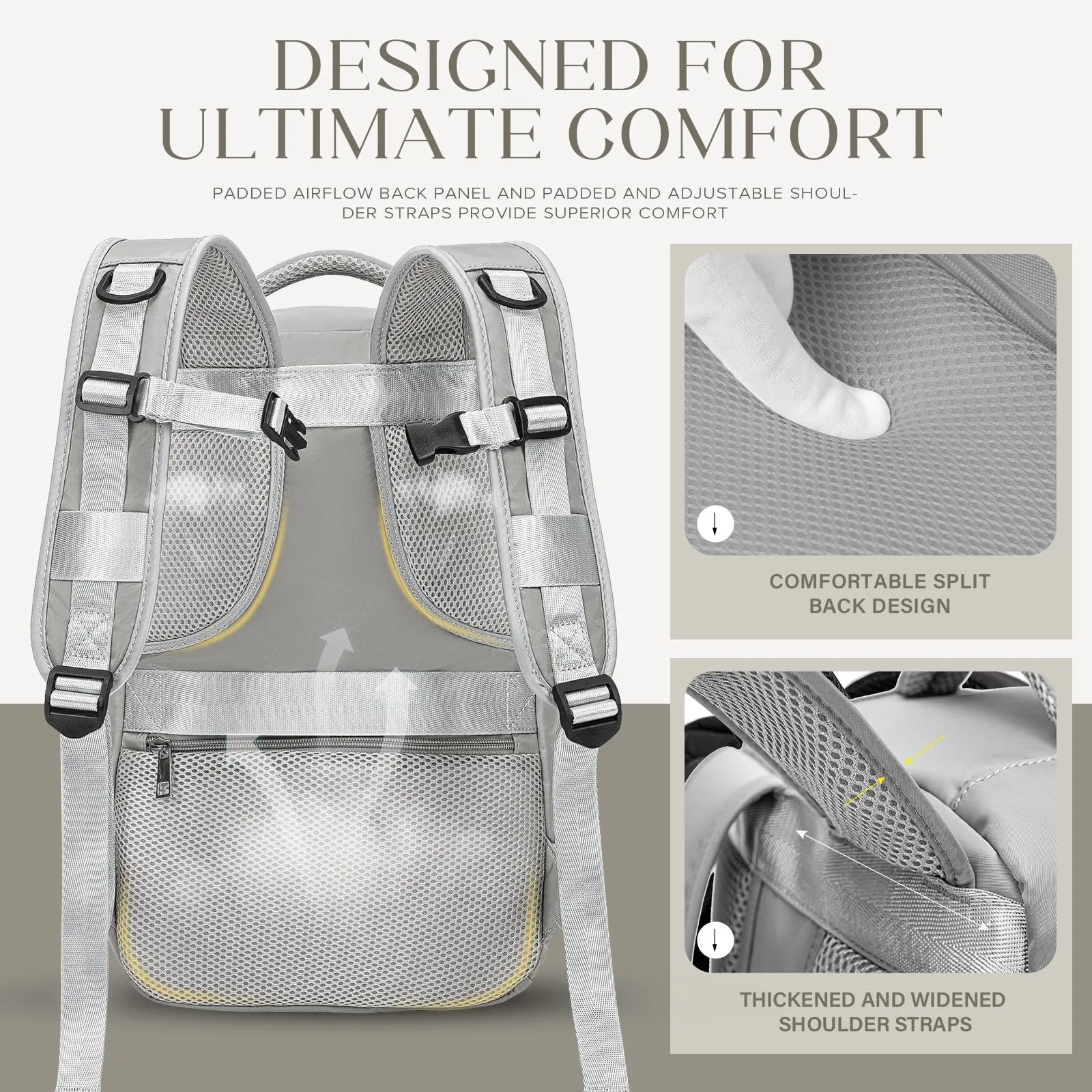 Hayayu Zaino Bagaglio a Mano per Ryanair 40x20x28 cm - immagine 6