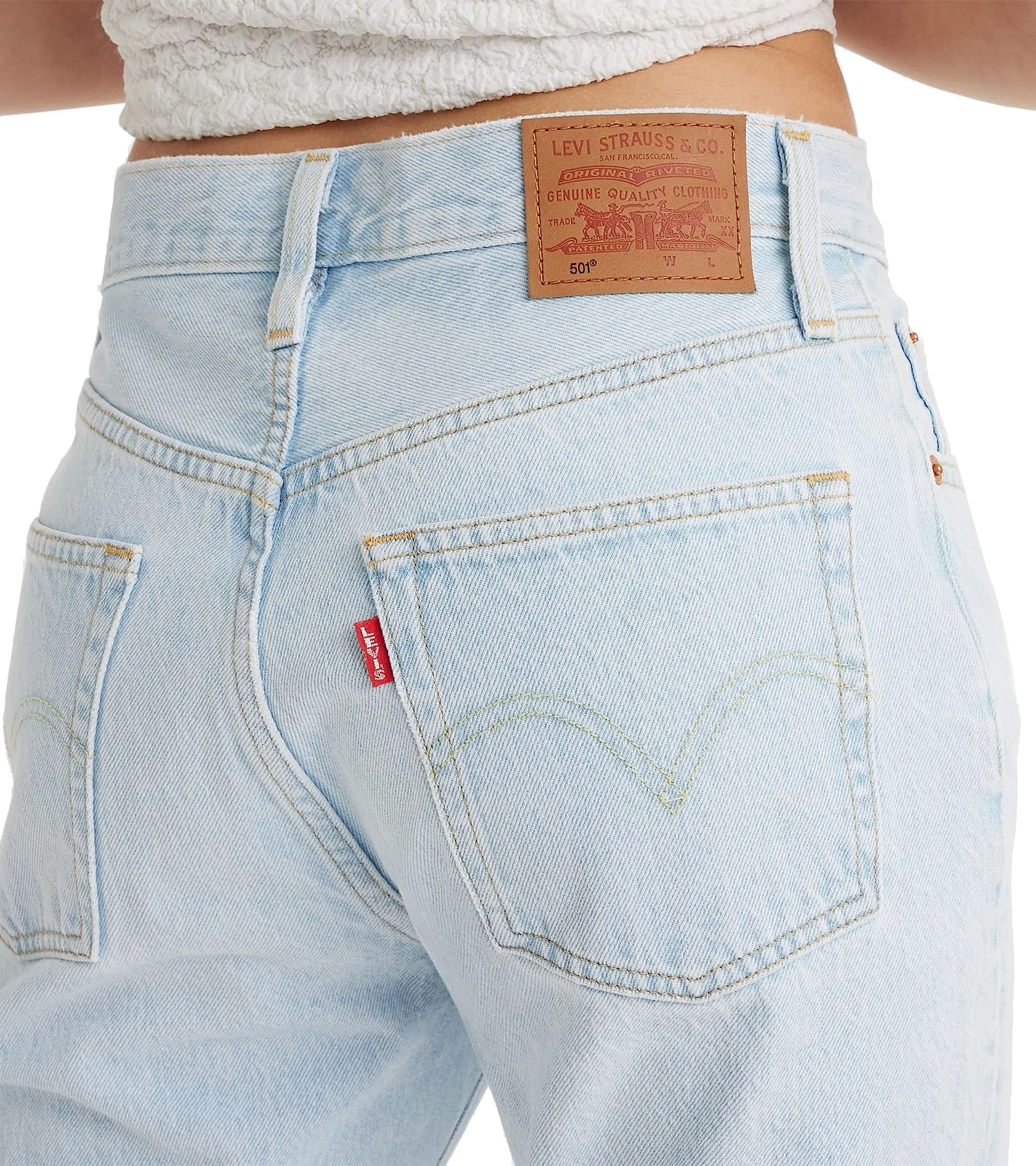 Levi's 501 Women's Jeans, Ice Cloud Lb, 34W / 30L - immagine 3