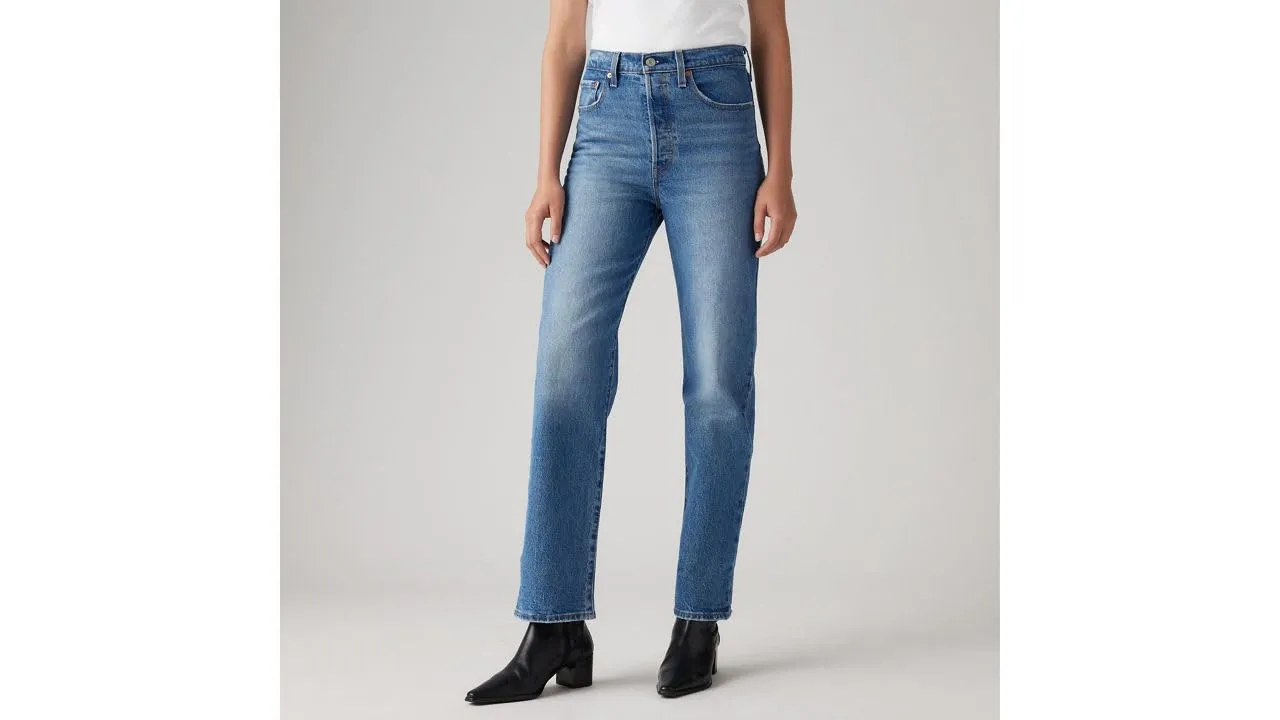 Levi's Ribcage Straight Ankle Jeans, Dance Around, 29W / 27L - immagine 2