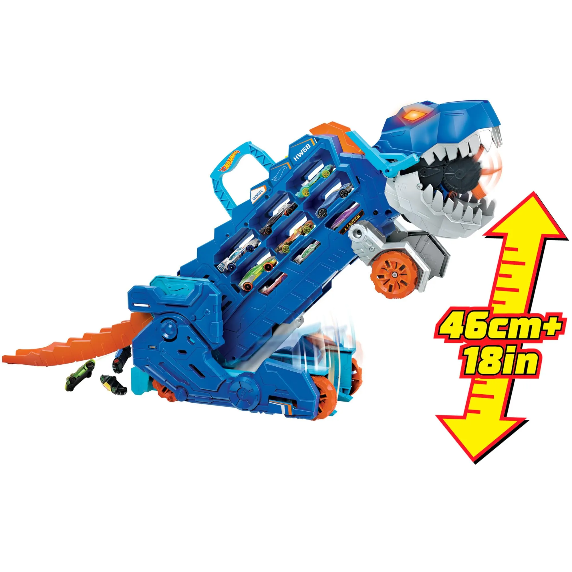 Hot Wheels City Let's Race Mega Dino Trasportatore HNG50 - immagine 9