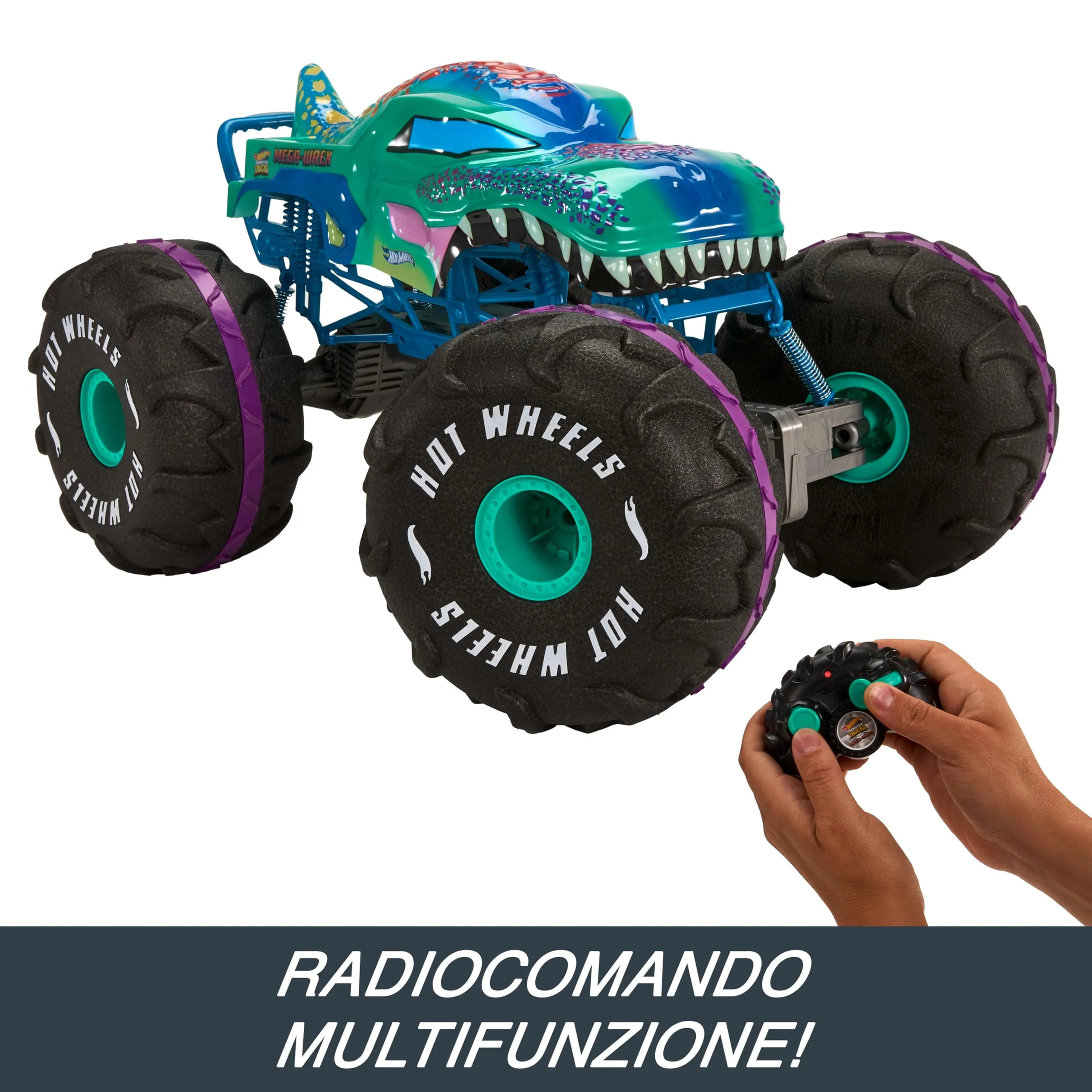 Hot Wheels Monster Trucks XL Mega-Wrex RC Vehicle 1:6 Scale - immagine 3