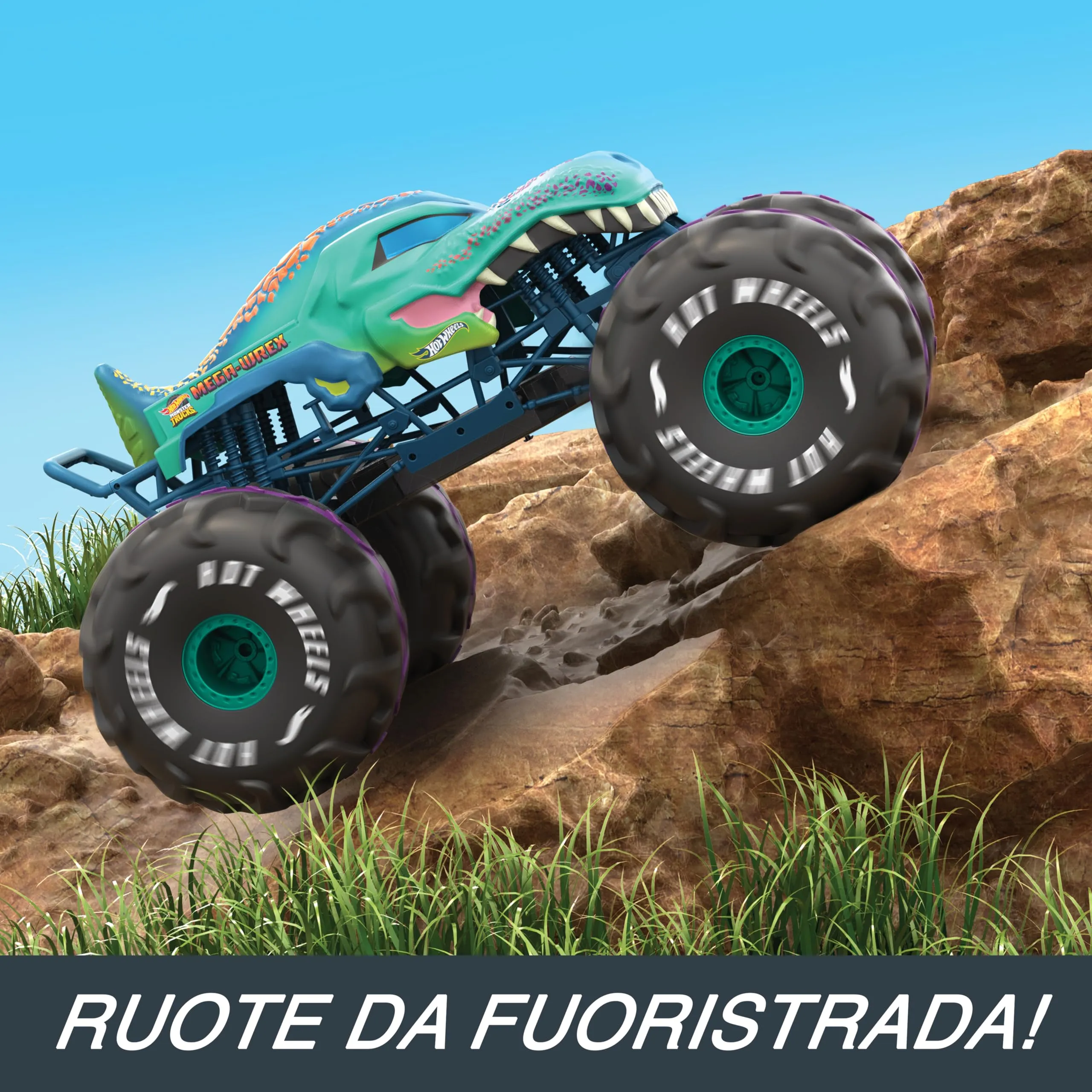 Hot Wheels Monster Trucks XL Mega-Wrex RC Vehicle 1:6 Scale - immagine 6