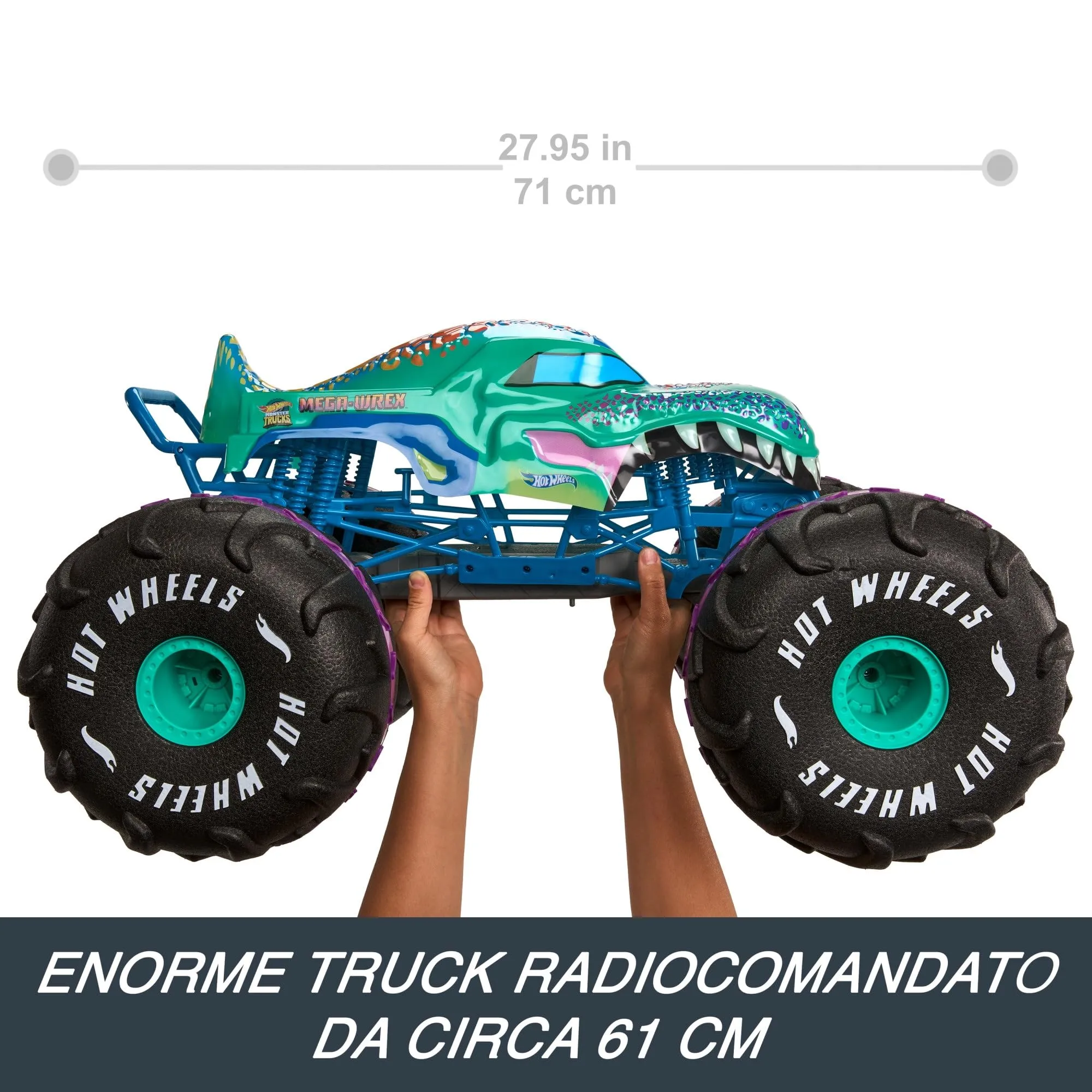 Hot Wheels Monster Trucks XL Mega-Wrex RC Vehicle 1:6 Scale - immagine 8