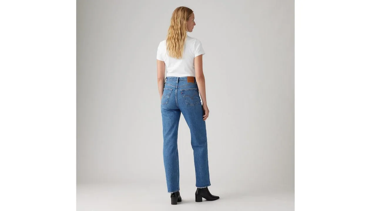 Levi's Ribcage Straight Ankle Jeans, Dance Around, 26W / 31L - immagine 3