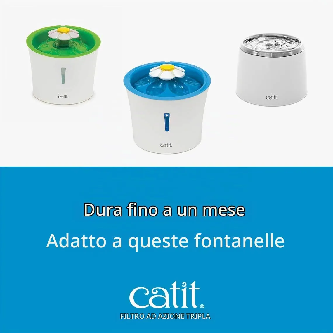 Catit Triple Action Set Filtri per Fontanelle, 5 Pezzi - immagine 5