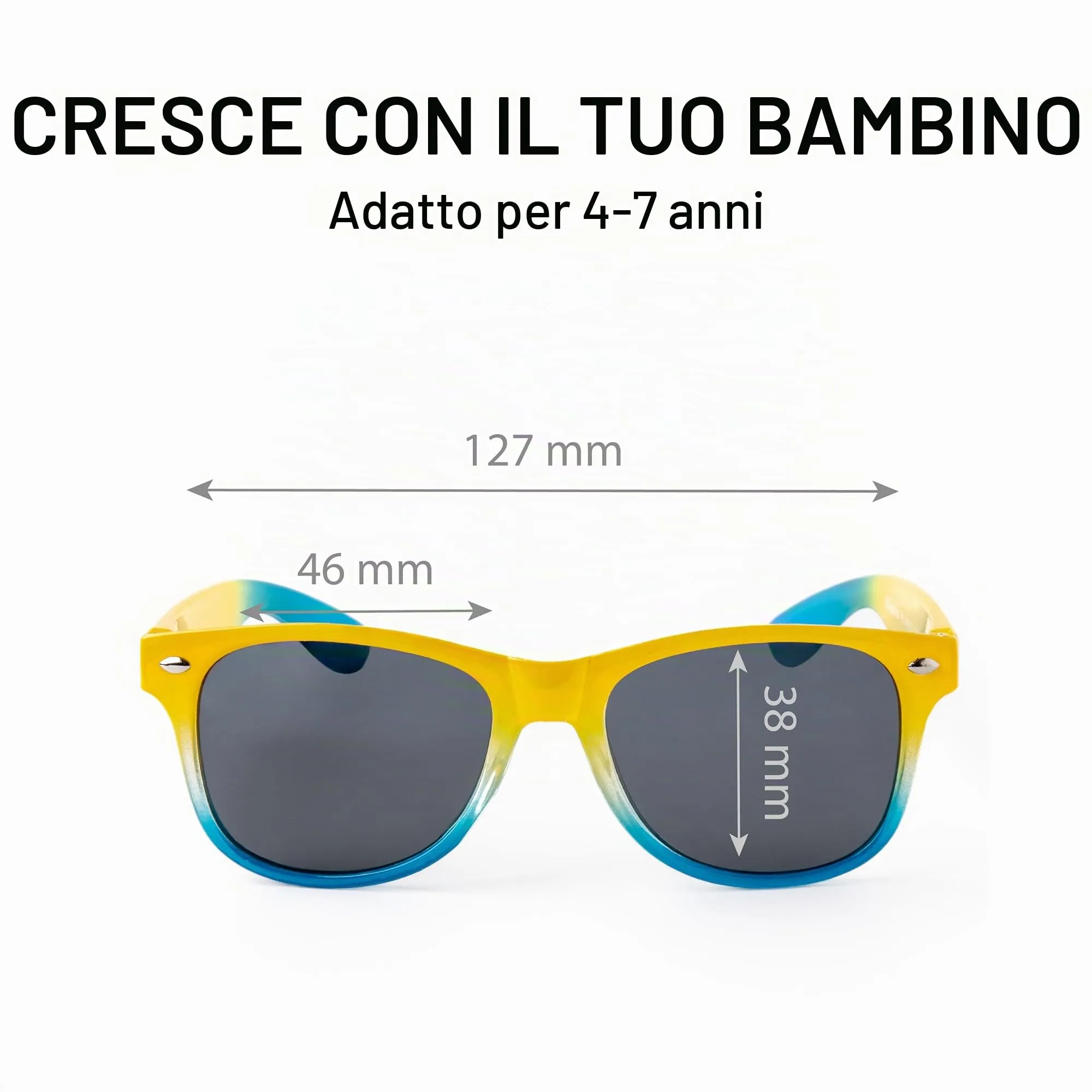 Kiddus Occhiali da Sole Polarizzati per Bambini 4-7 Anni, UV400 CAT3 - immagine 7