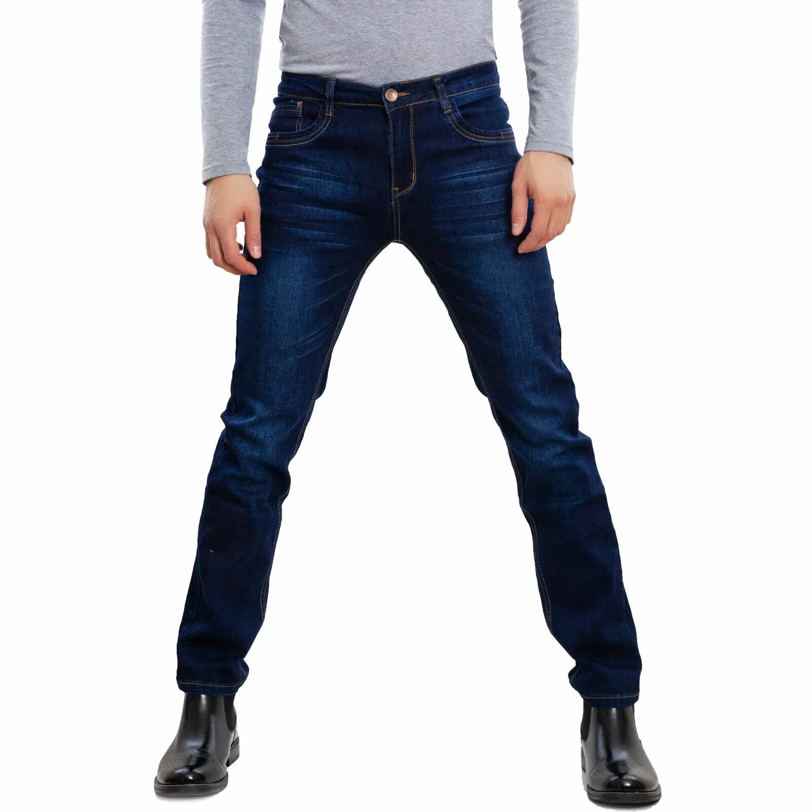 Toocool Jeans Uomo Regular Fit Denim LE-2487, Blu, 50 - immagine 1