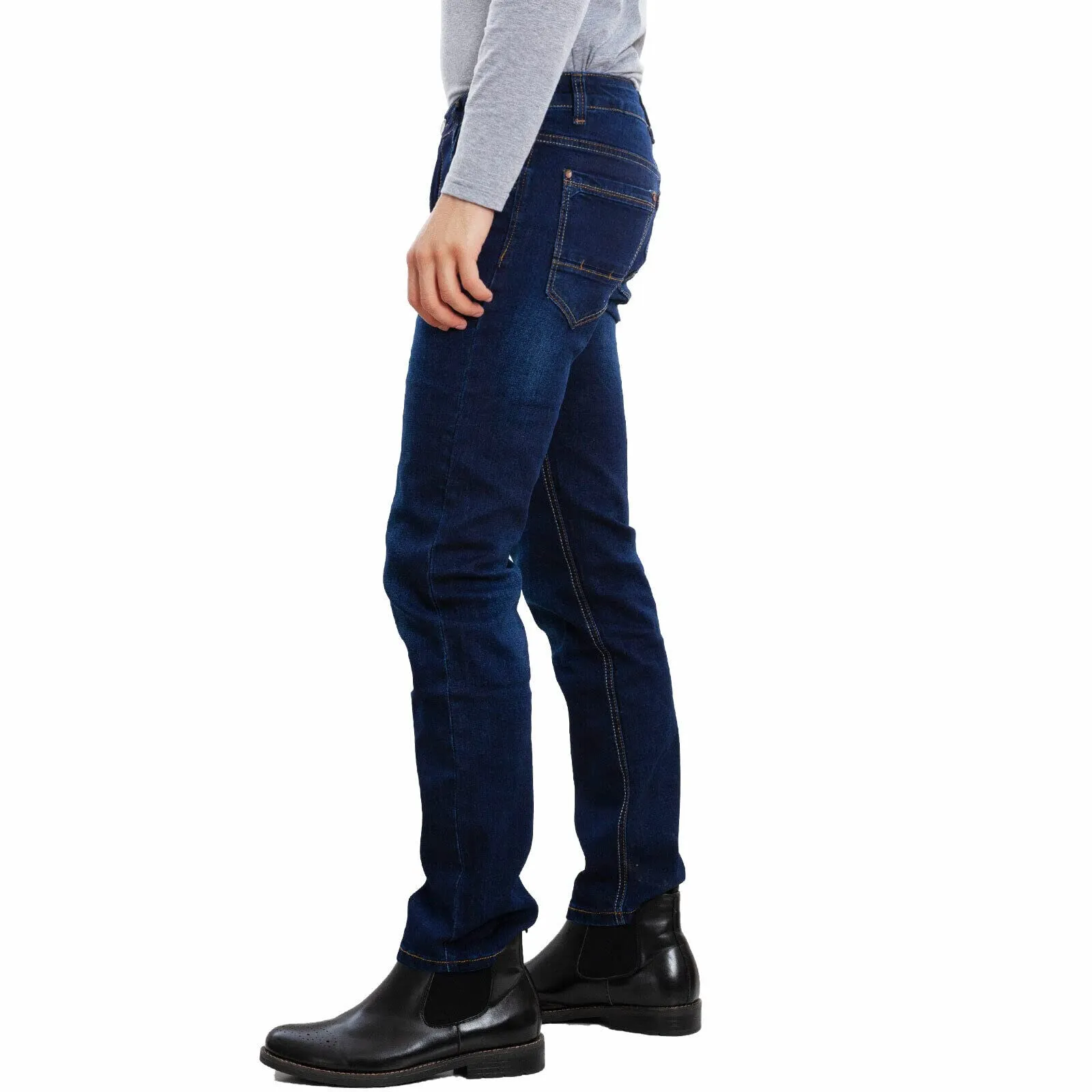 Toocool Jeans Uomo Regular Fit Denim LE-2487, Blu, 58 - immagine 6